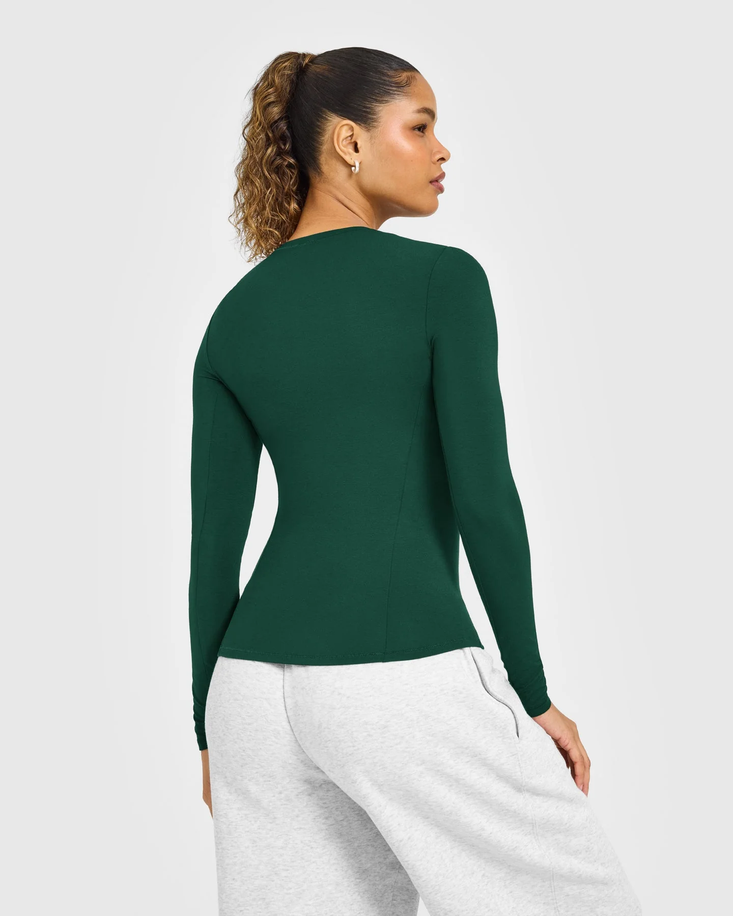 Mellow™ Soft Long Sleeve Top | Racing Green - Image 5