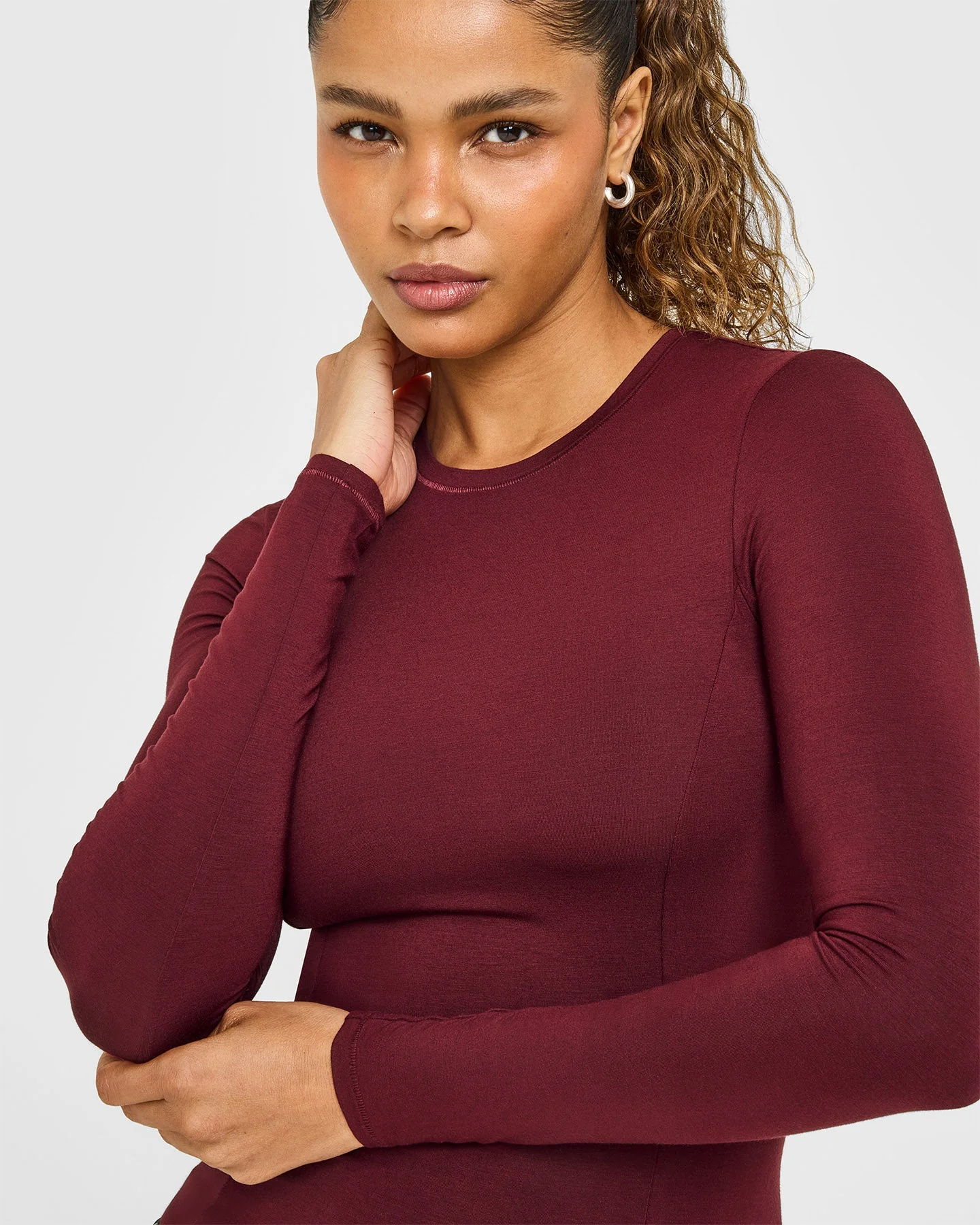 Mellow™ Soft Long Sleeve Top | Rosewood - Image 3