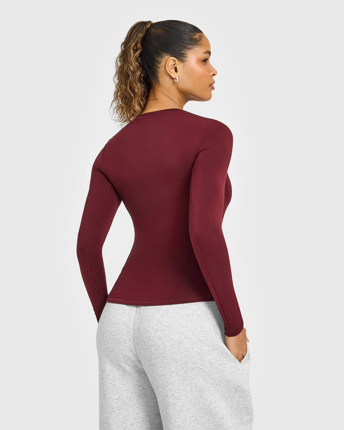 Mellow™ Soft Long Sleeve Top | Rosewood - Image 5