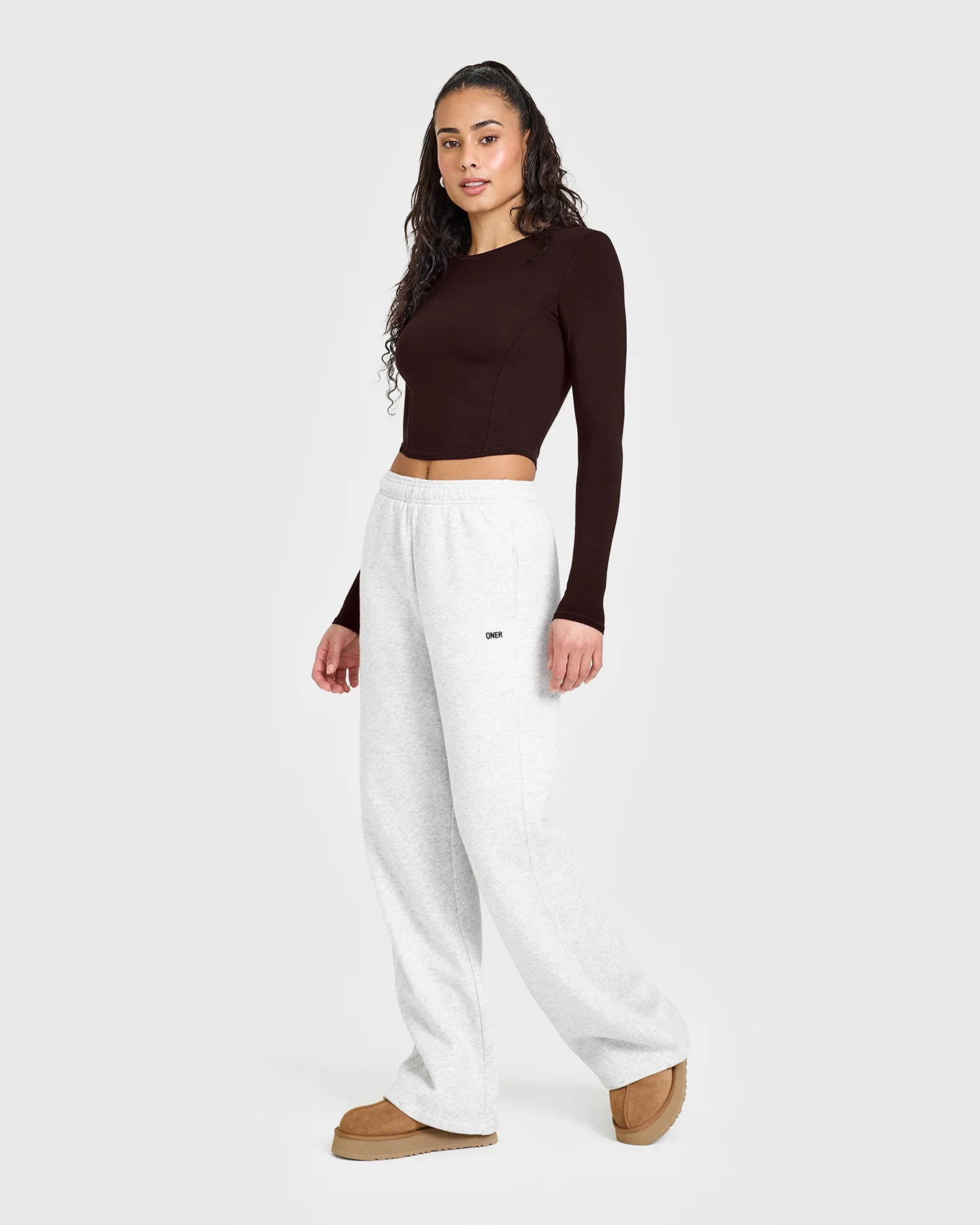 Mellow™ Soft Mid Long Sleeve Top | 70% Cocoa - Image 3