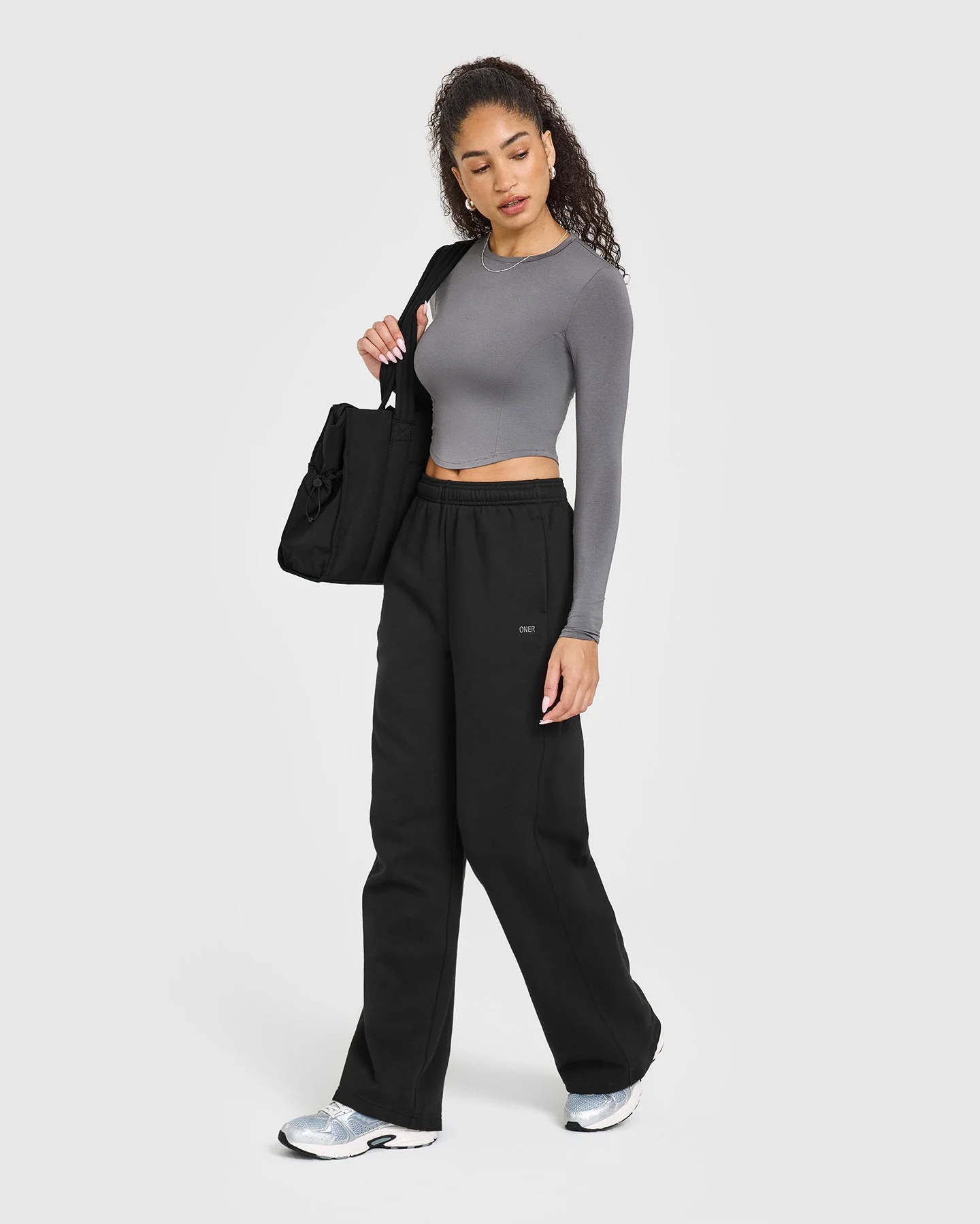 Mellow™ Soft Mid Long Sleeve Top | Ash Grey - Image 3