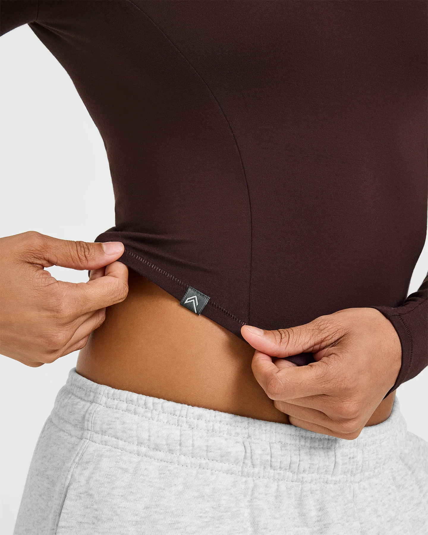 Mellow™ Soft Mid Long Sleeve Top | Plum Brown - Image 6