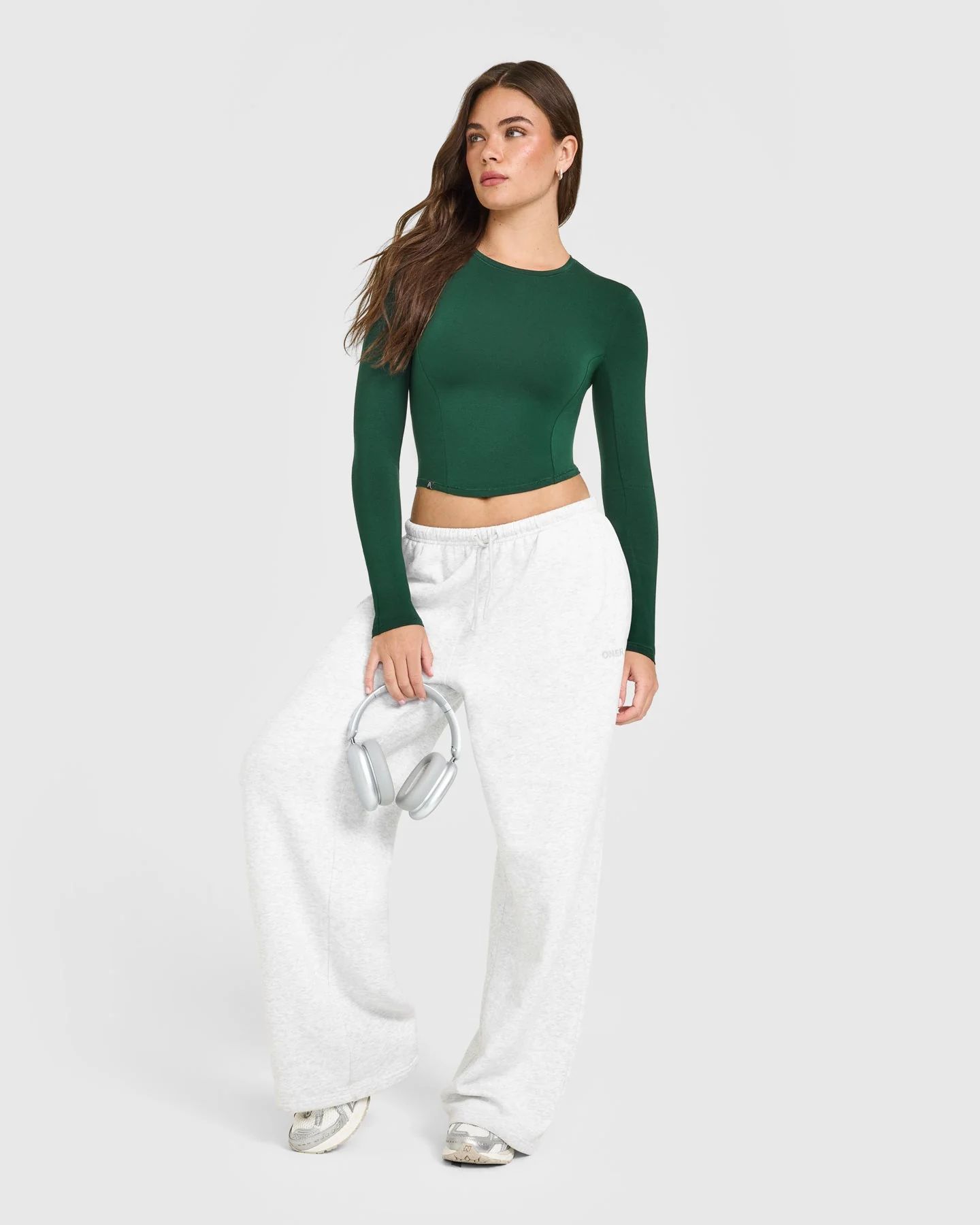 Mellow™ Soft Mid Long Sleeve Top | Racing Green - Image 3