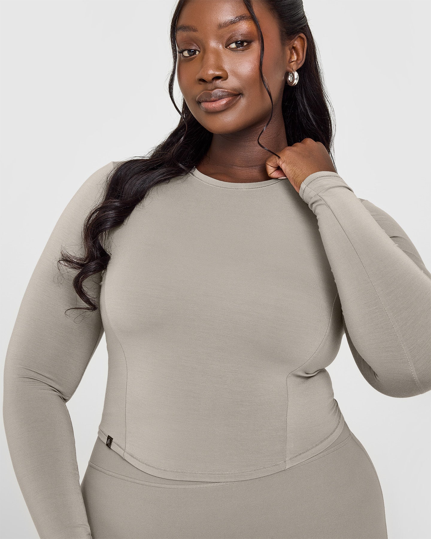 Mellow™ Soft Mid Long Sleeve Top | Warm Sand - Image 5