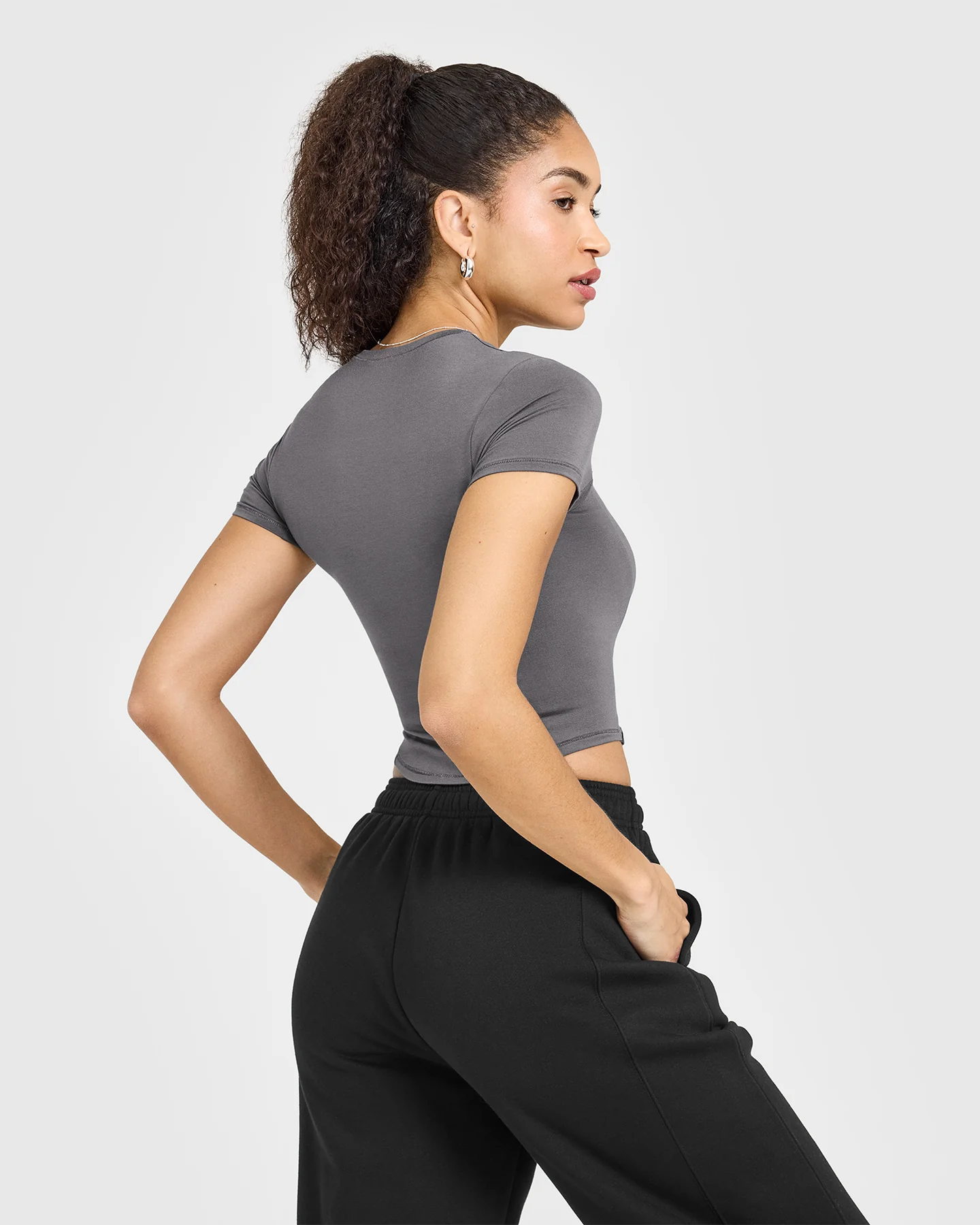 Mellow™ Soft Mid Short Sleeve T-Shirt | Ash Grey - Image 2