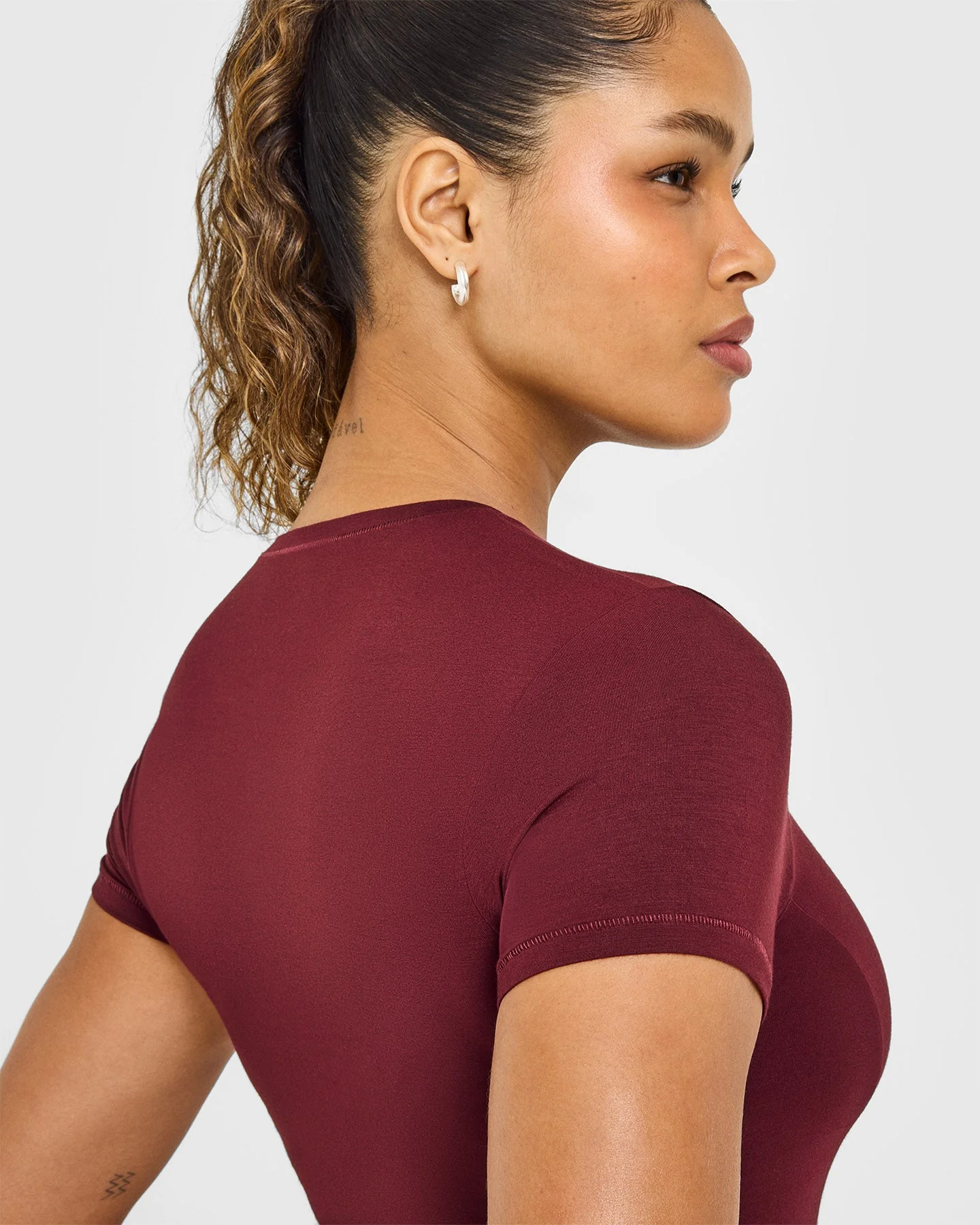 Mellow™ Soft Mid Short Sleeve T-Shirt | Rosewood - Image 5