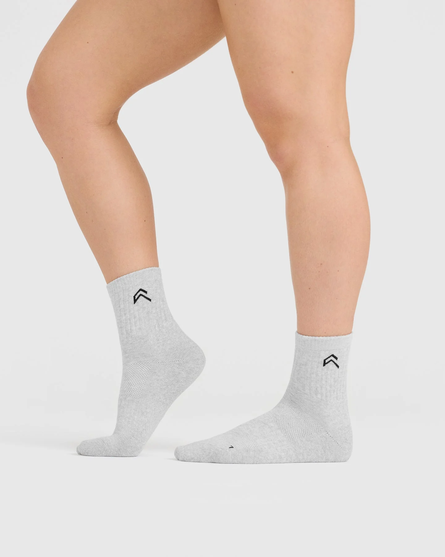 Mid Crew Socks 5 Pack | Grey/White/Black - Image 3