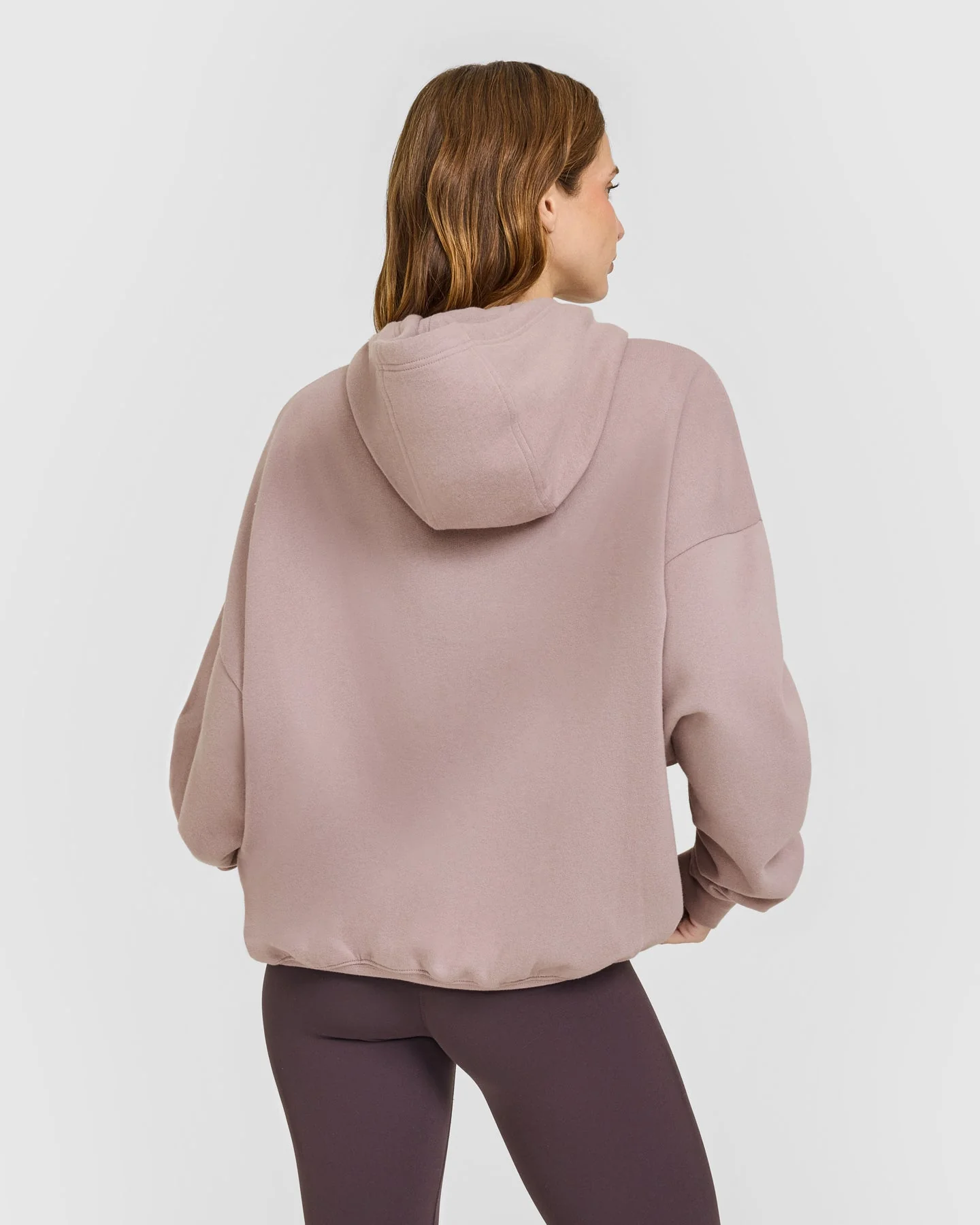Mid Weight Relaxed Hoodie | Dusty Purple - Image 6