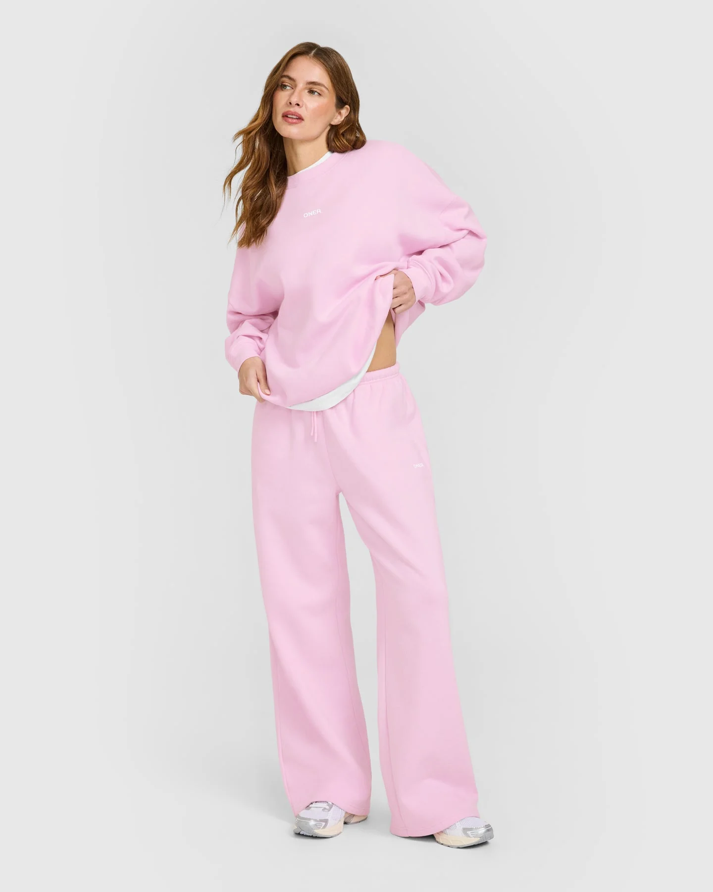 Mid Weight Sweatshirt | Chalk Pink - Image 3
