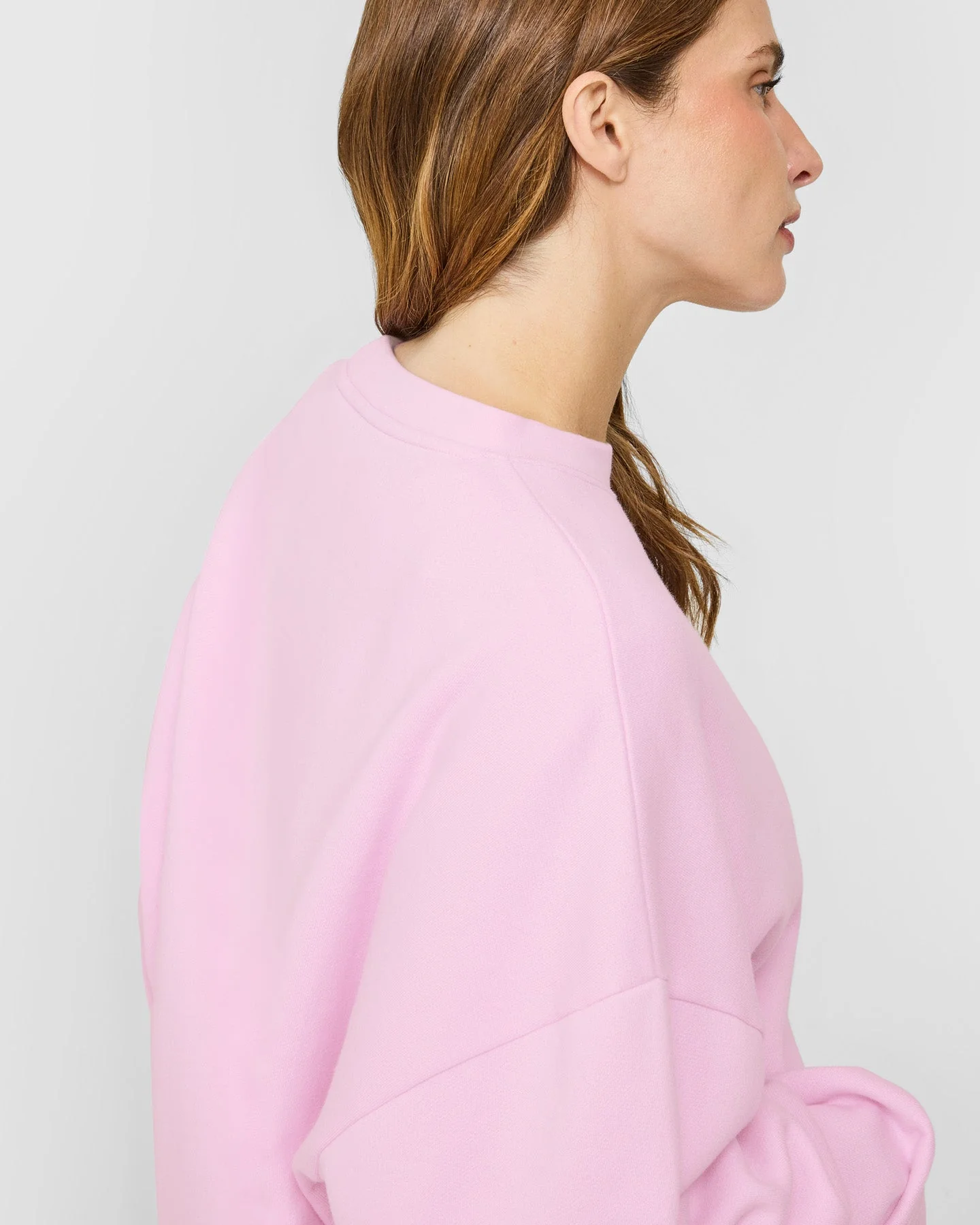 Mid Weight Sweatshirt | Chalk Pink - Image 4