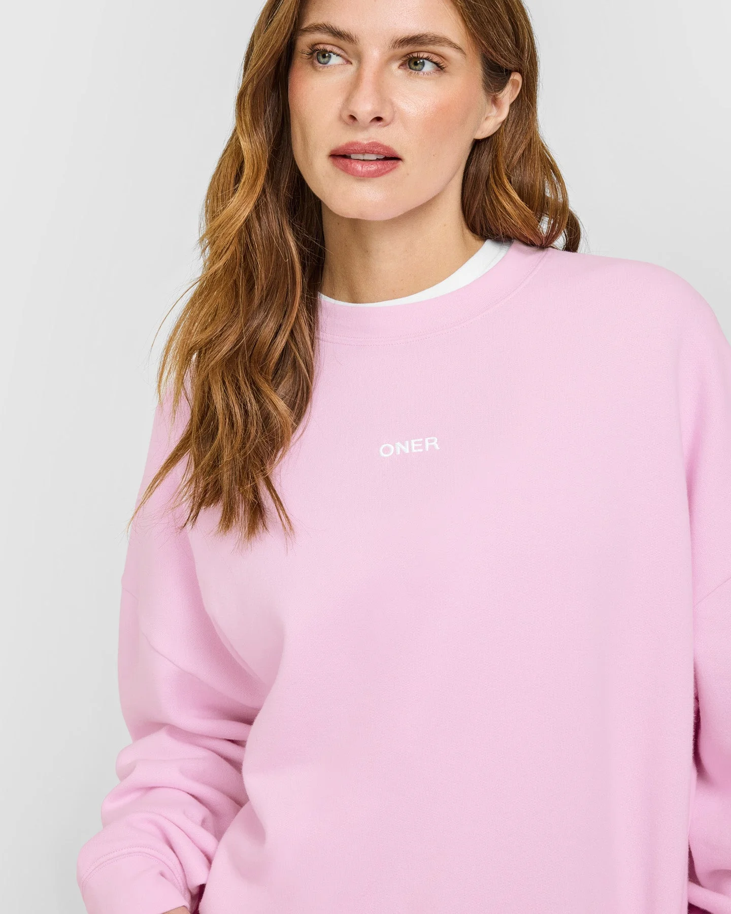 Mid Weight Sweatshirt | Chalk Pink - Image 5