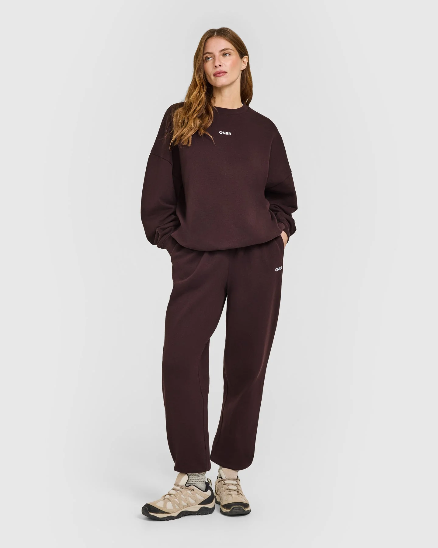 Mid Weight Sweatshirt | Plum Brown - Image 2