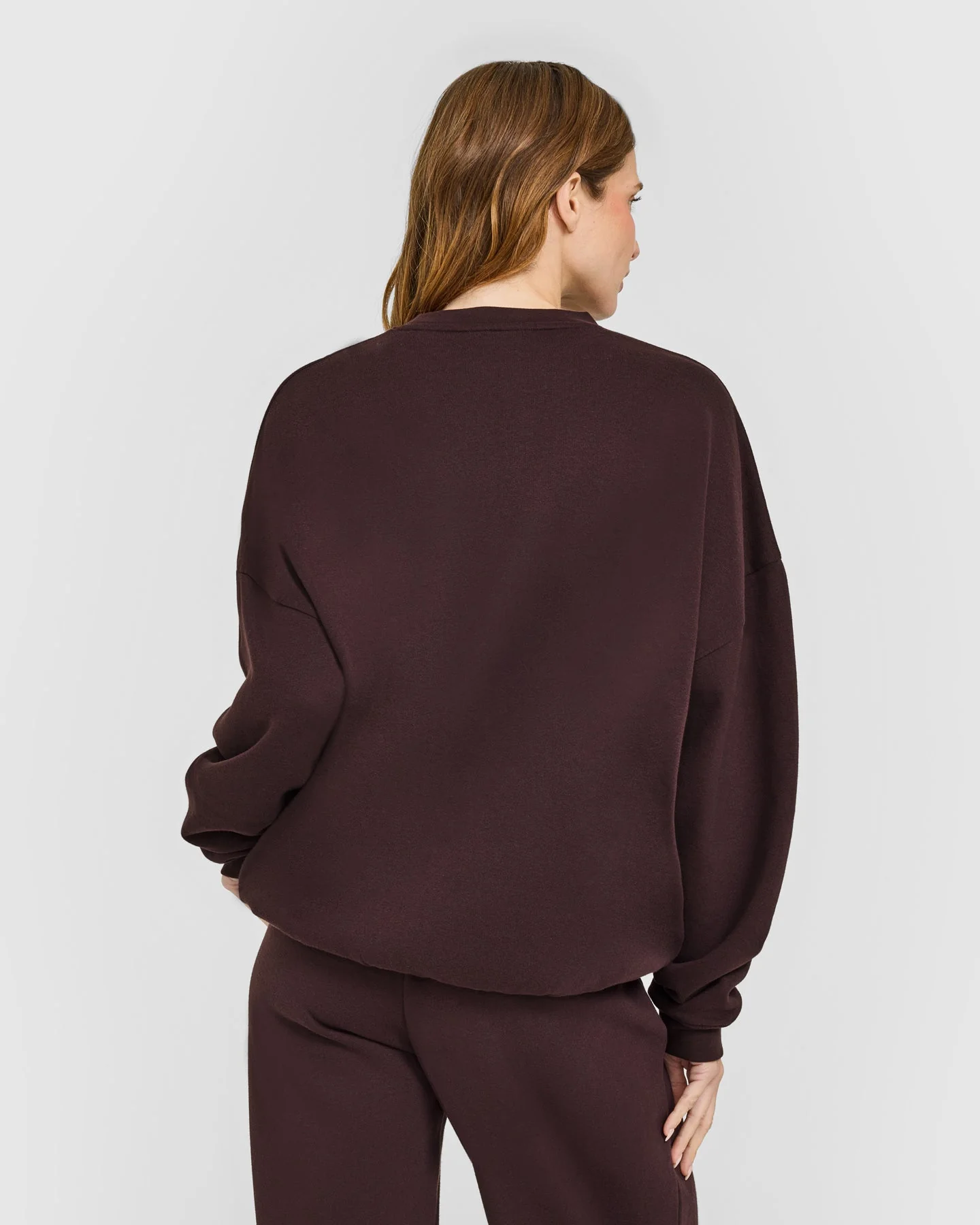 Mid Weight Sweatshirt | Plum Brown - Image 4