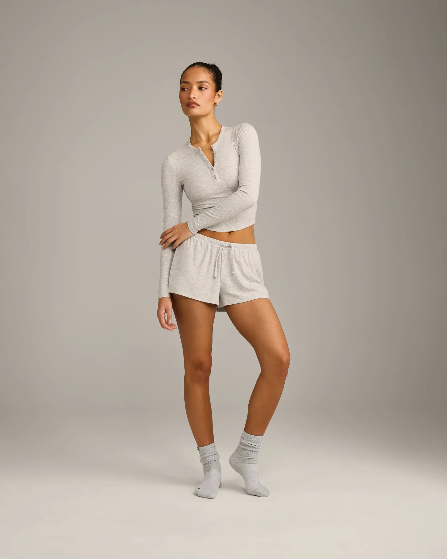 Oner At Home Night Shorts | Oat Marl - Image 3