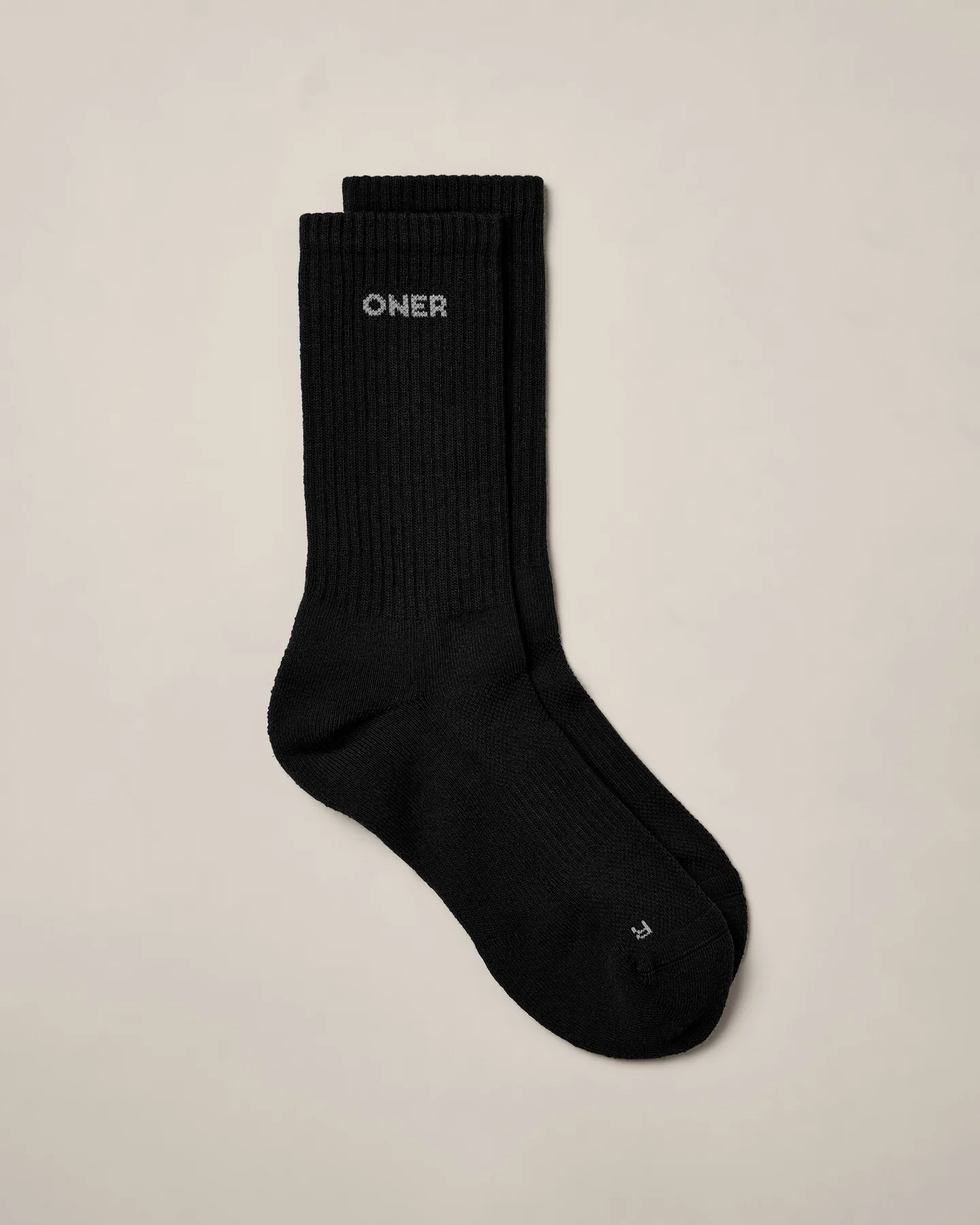 Oner Long Crew Socks 1 Pack | Black - Image 5
