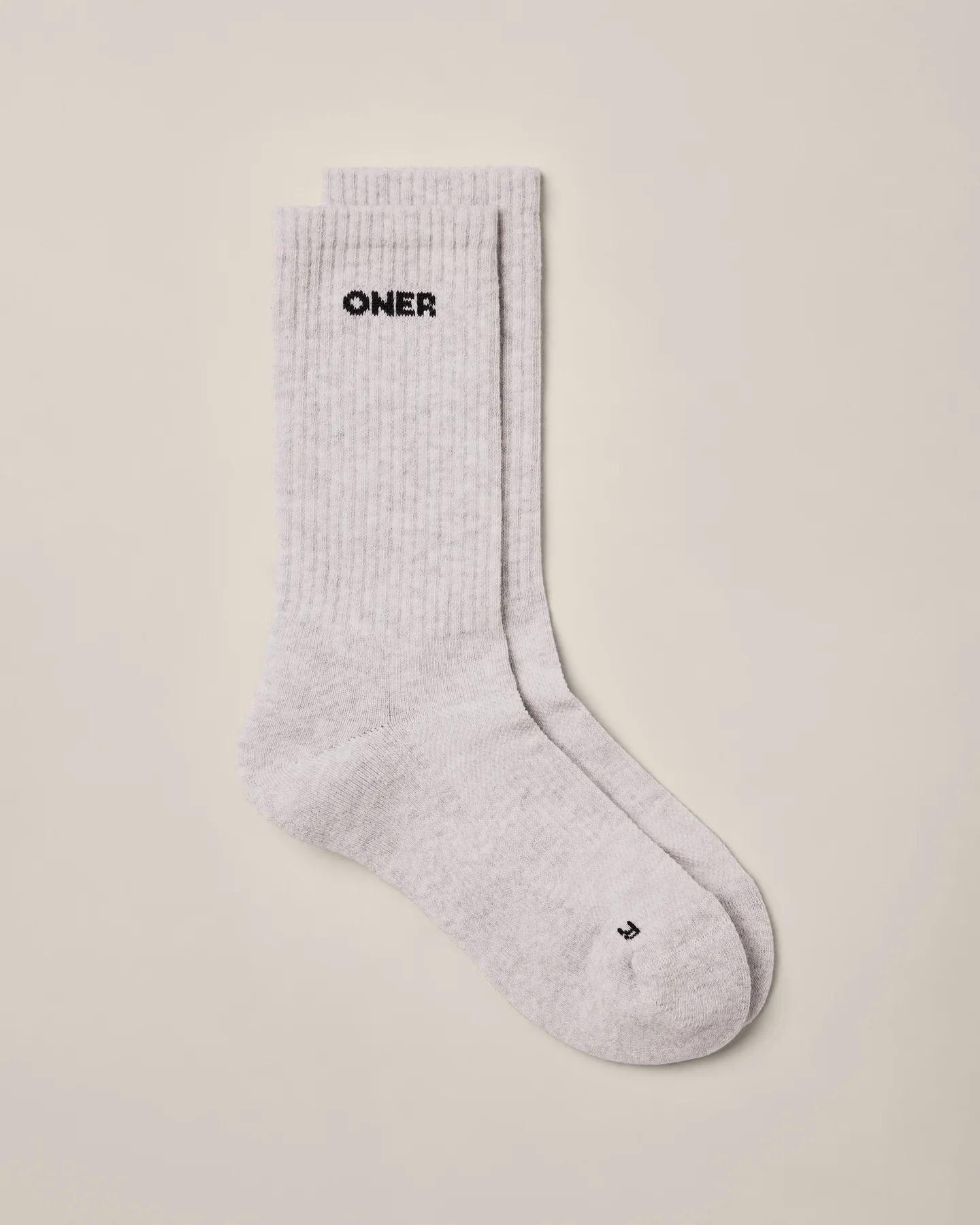 Oner Long Crew Socks 1 Pack | Grey Marl - Image 5