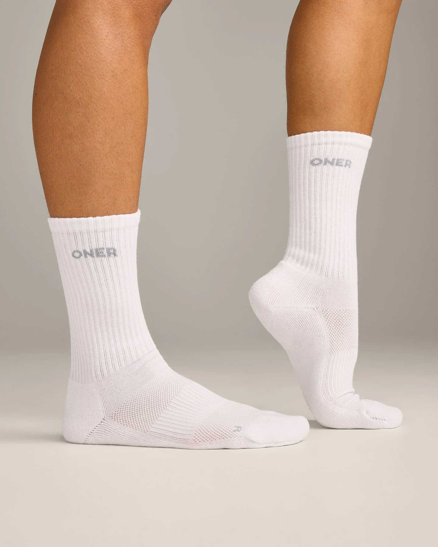 Oner Long Crew Socks 1 Pack | White - Image 4
