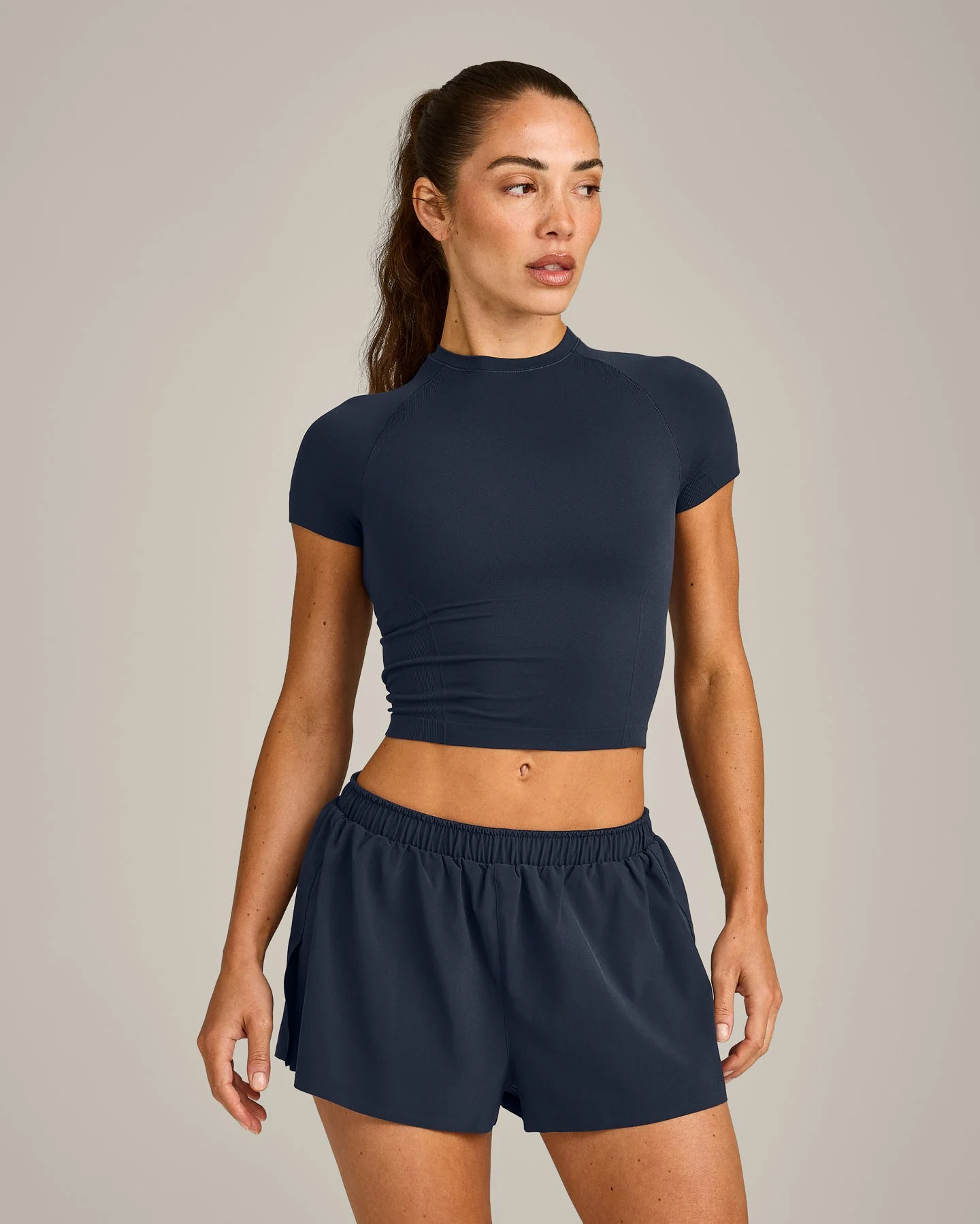 Oner Seamless Fitted Top | Light True Blue