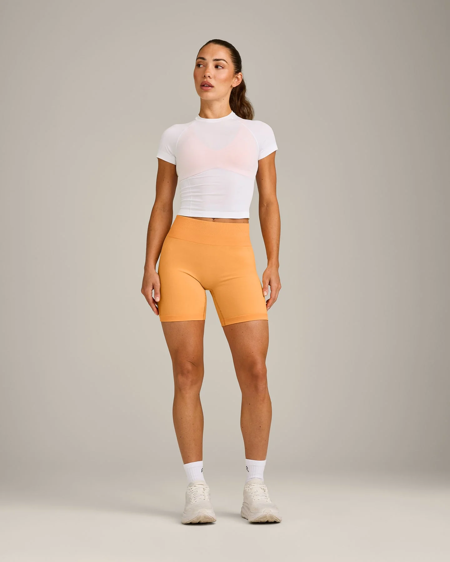 Oner Seamless Fitted Top | White - Image 3