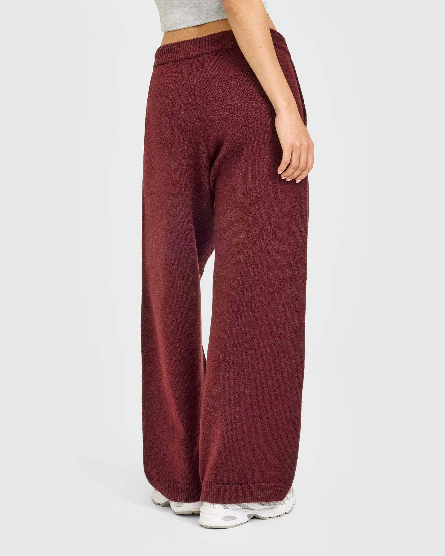 Oversized Knit Straight Leg Bottoms | Rosewood - Image 6