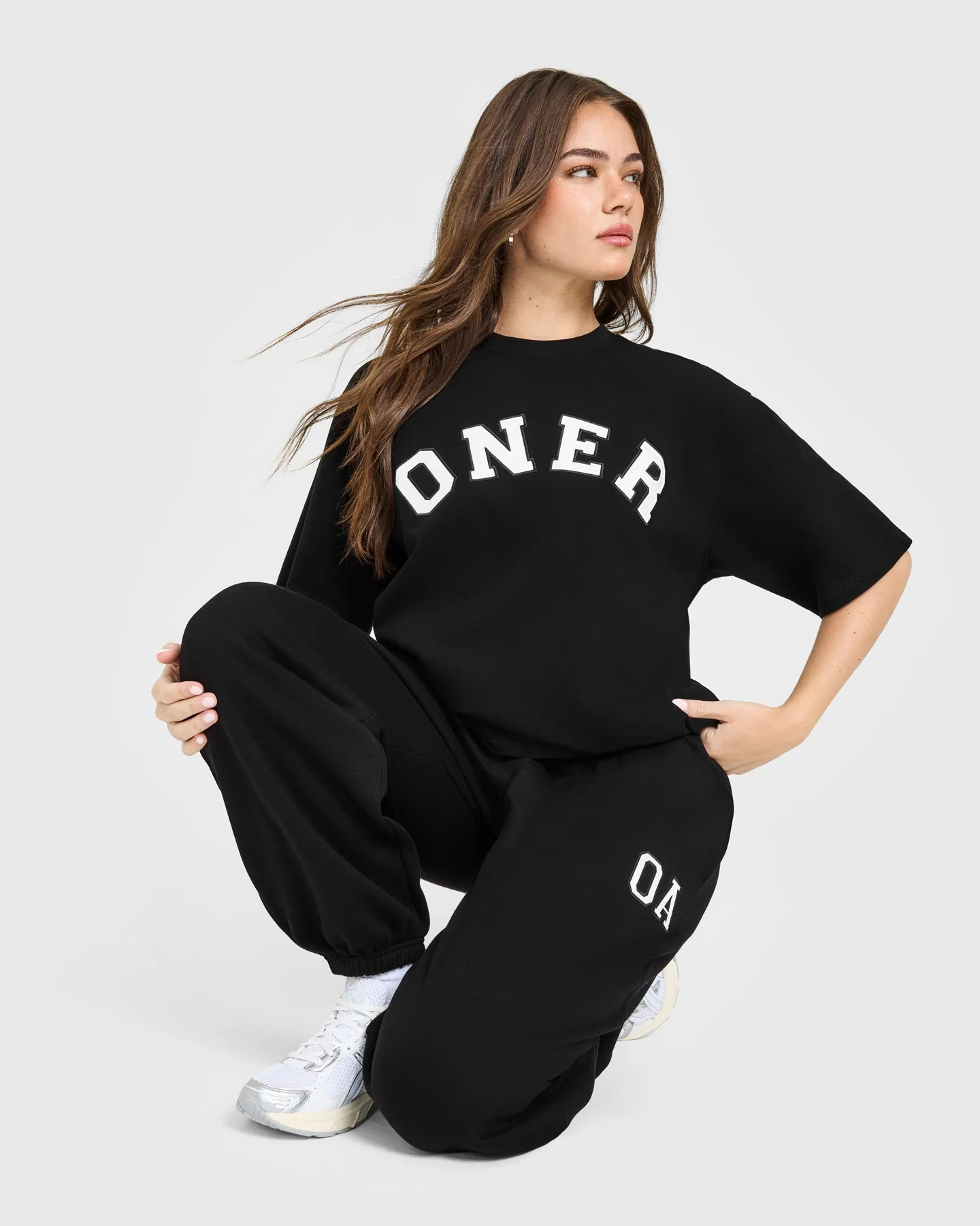Oversized Oner Girlfriend Washed T-Shirt | Black - Image 5
