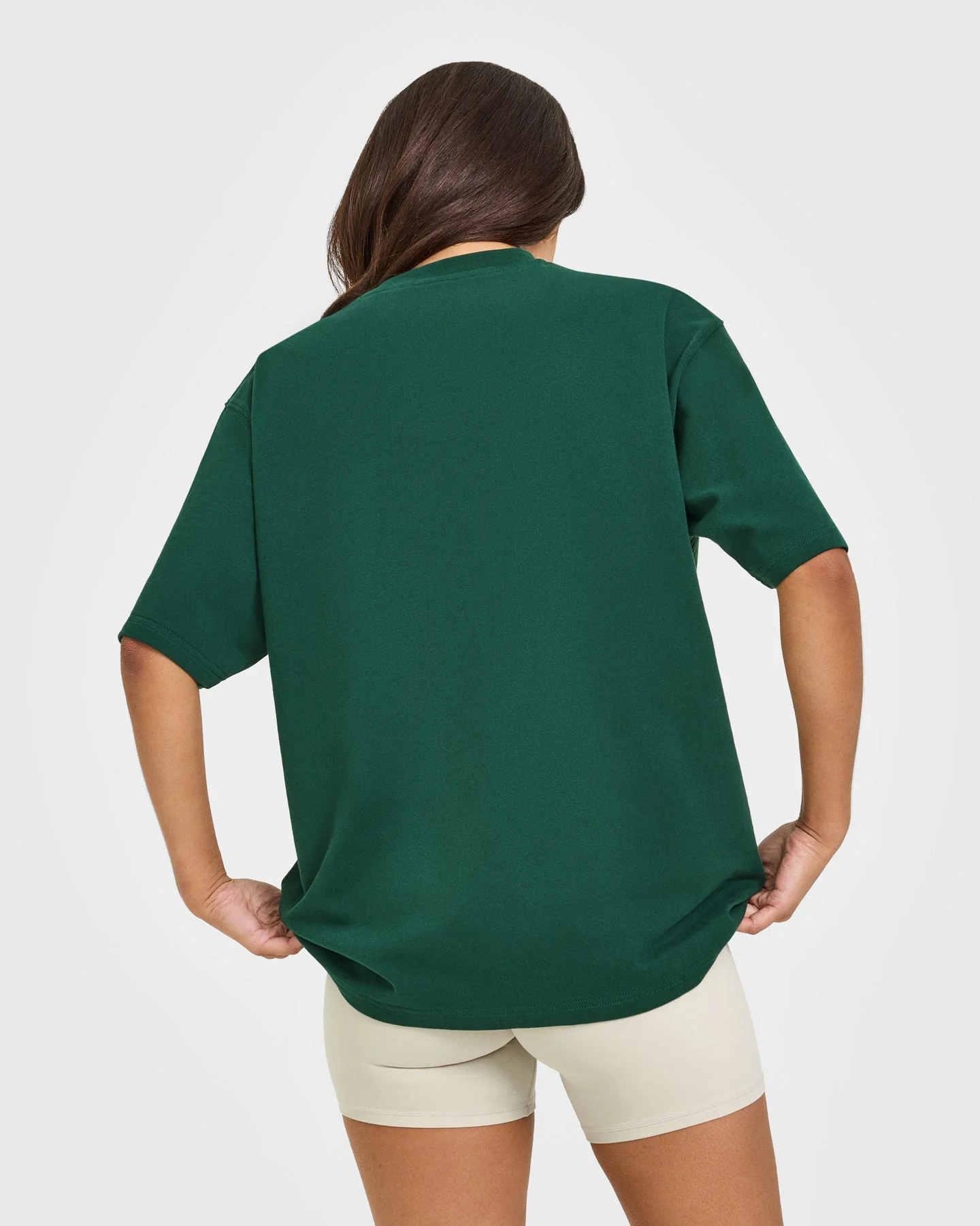 Oversized Oner Girlfriend Washed T-Shirt | Racing Green - Image 4