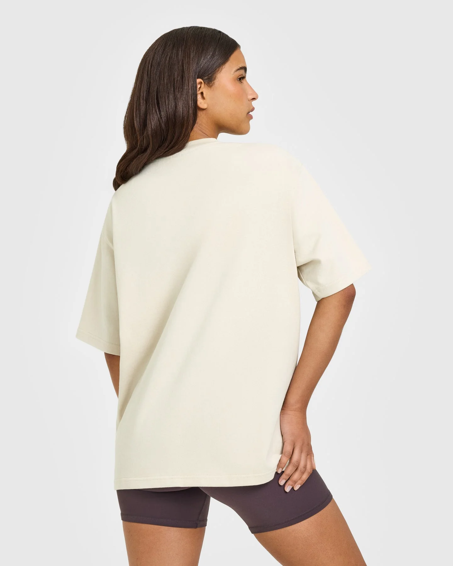 Oversized Oner Girlfriend Washed T-Shirt | Sand - Image 4