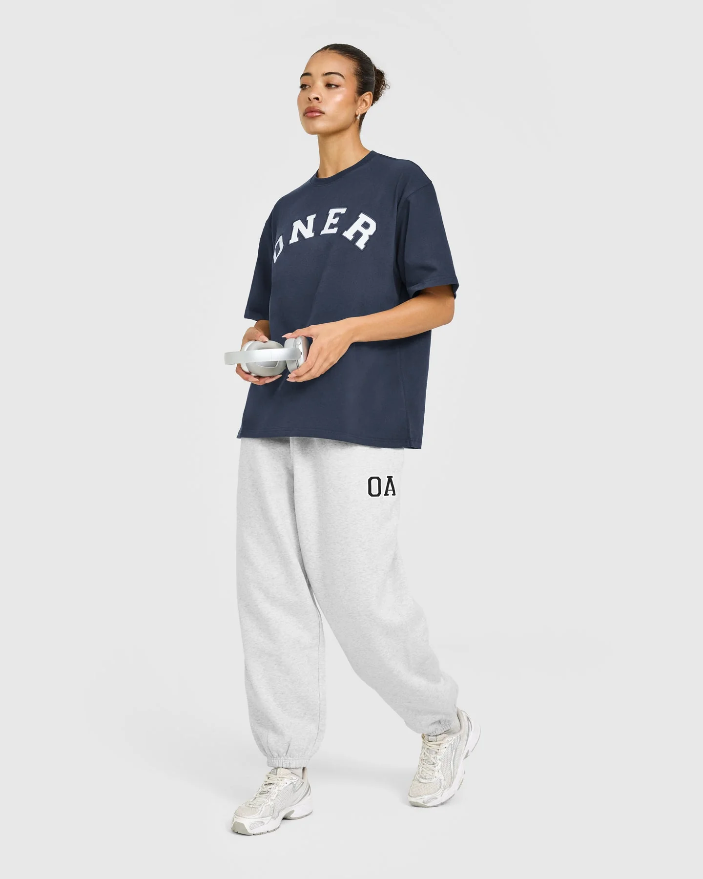 Oversized Oner Girlfriend Washed T-Shirt | True Blue - Image 3