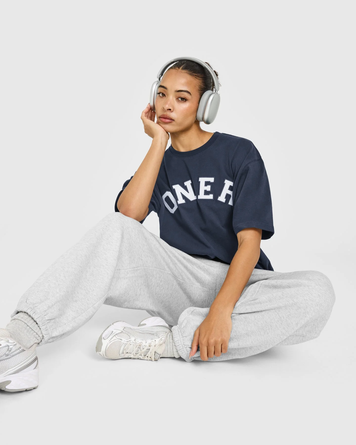 Oversized Oner Girlfriend Washed T-Shirt | True Blue - Image 5