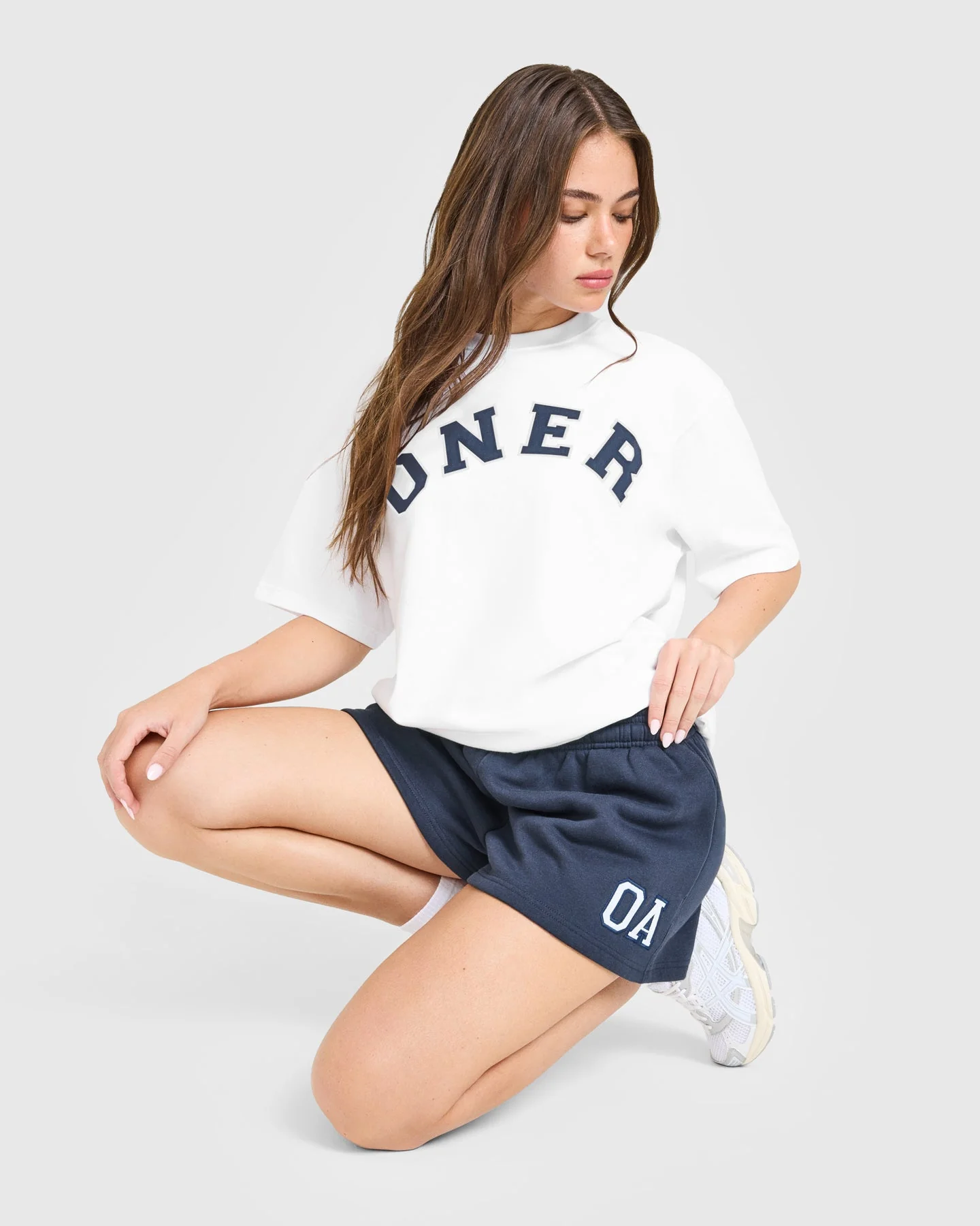 Oversized Oner Girlfriend Washed T-Shirt | White - Image 5