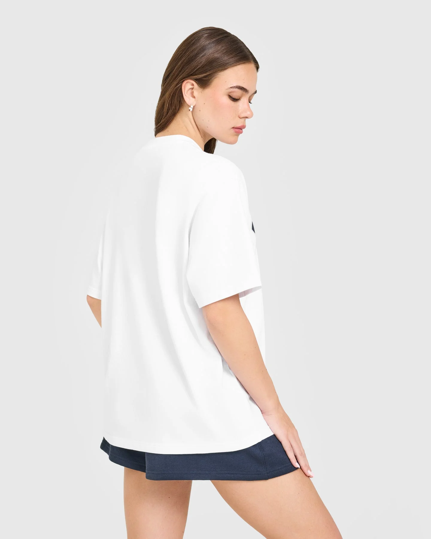 Oversized Oner Girlfriend Washed T-Shirt | White - Image 6