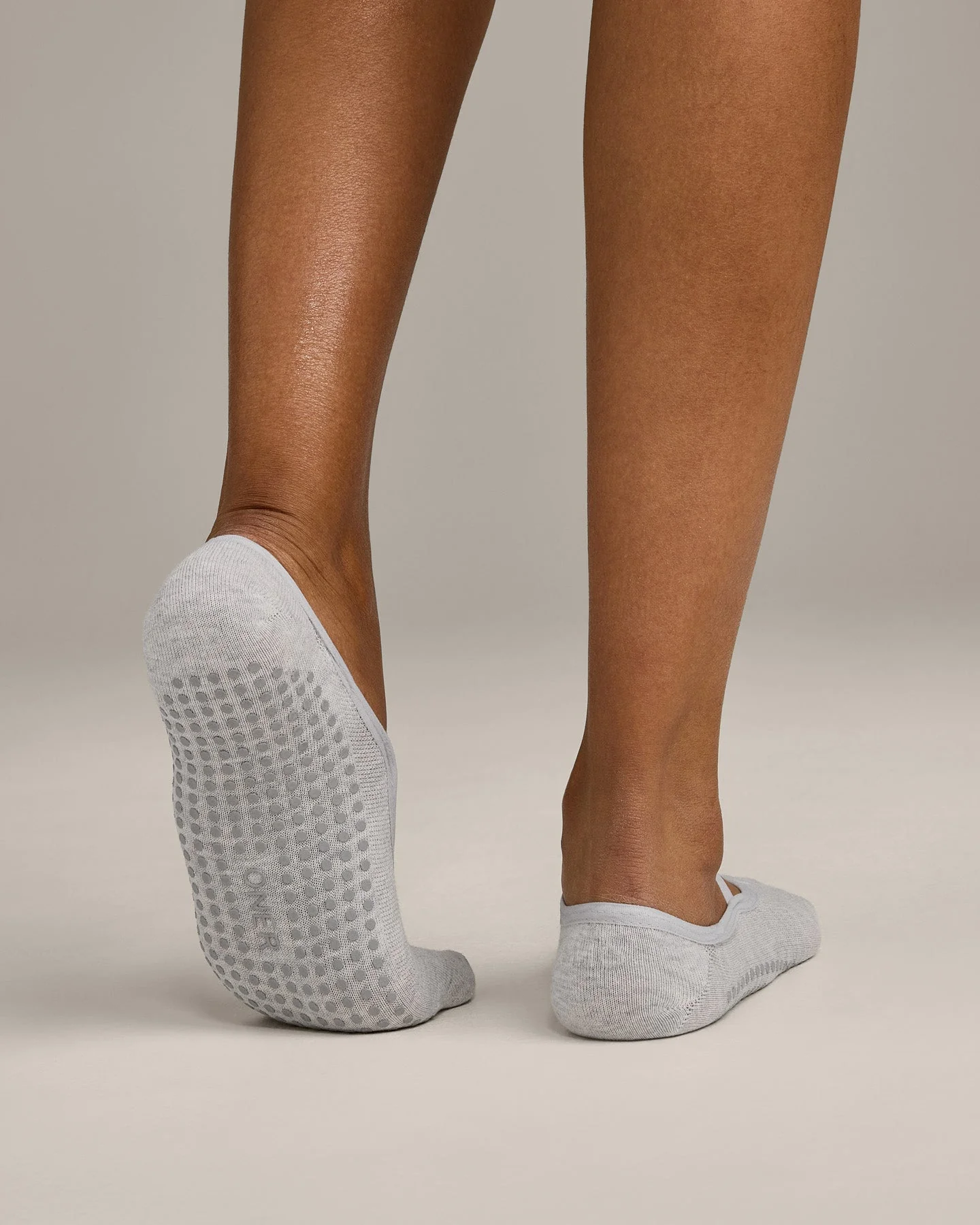 Pilates Grip Socks 1 Pack | Grey Marl - Image 3