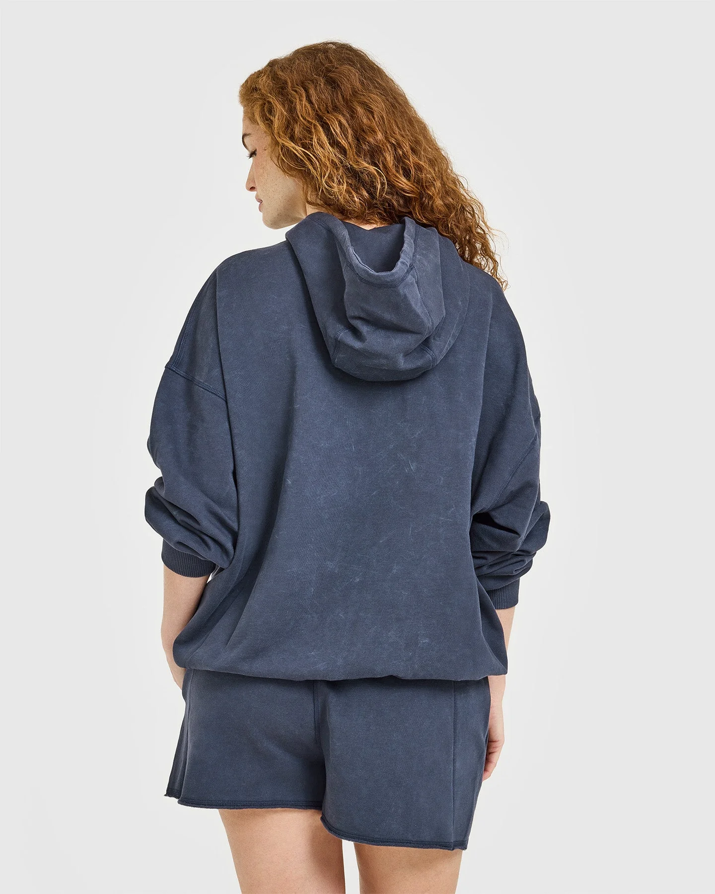 Raw Lounge Oversized Hoodie | Washed True Blue - Image 2