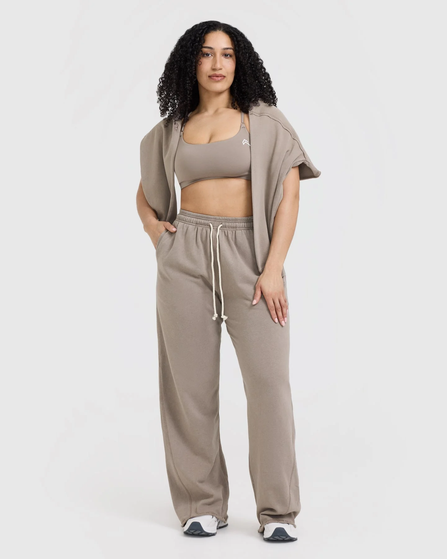 Raw Lounge Wide Leg Joggers | Washed Minky - Image 6