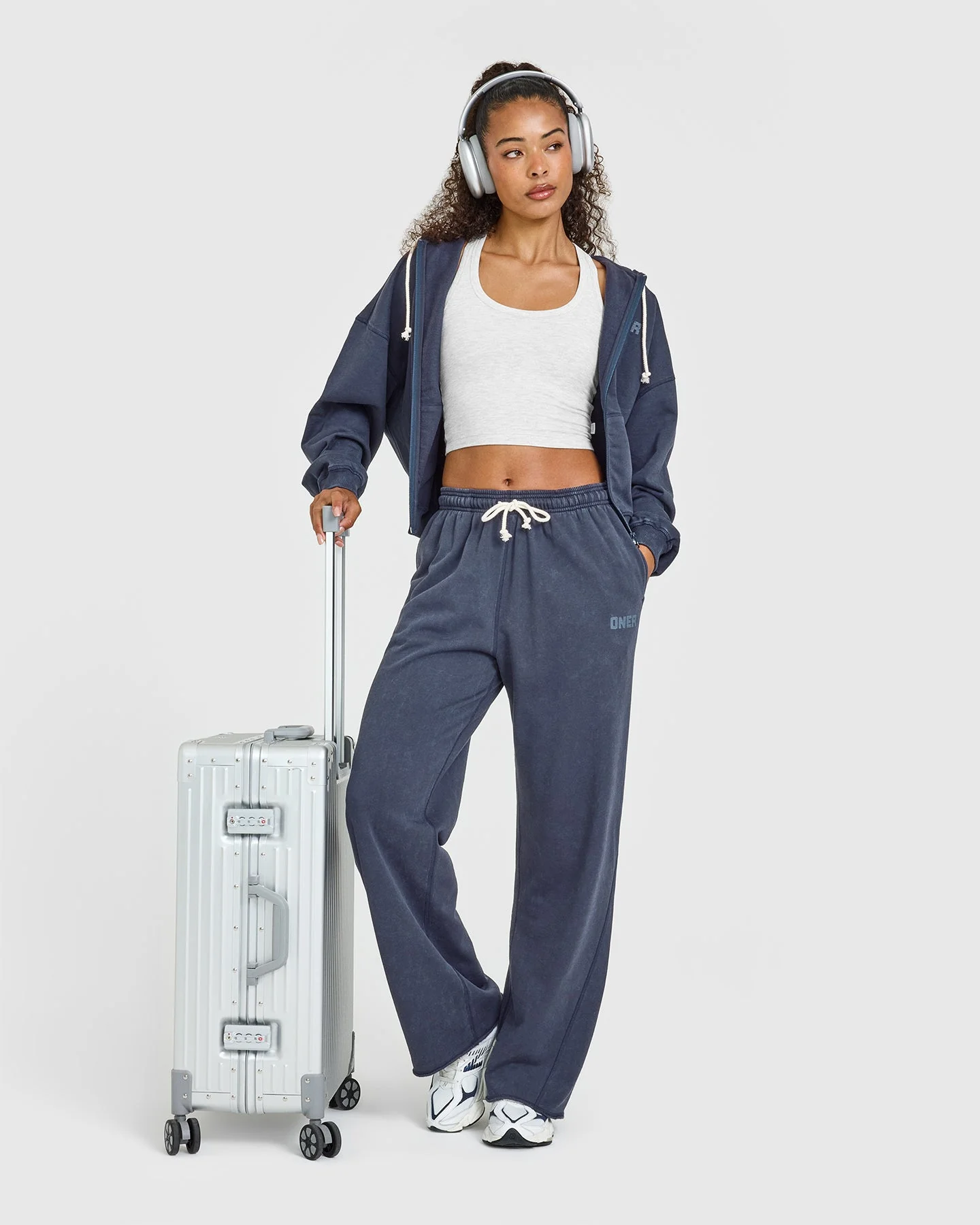 Raw Lounge Wide Leg Joggers | Washed True Blue - Image 3