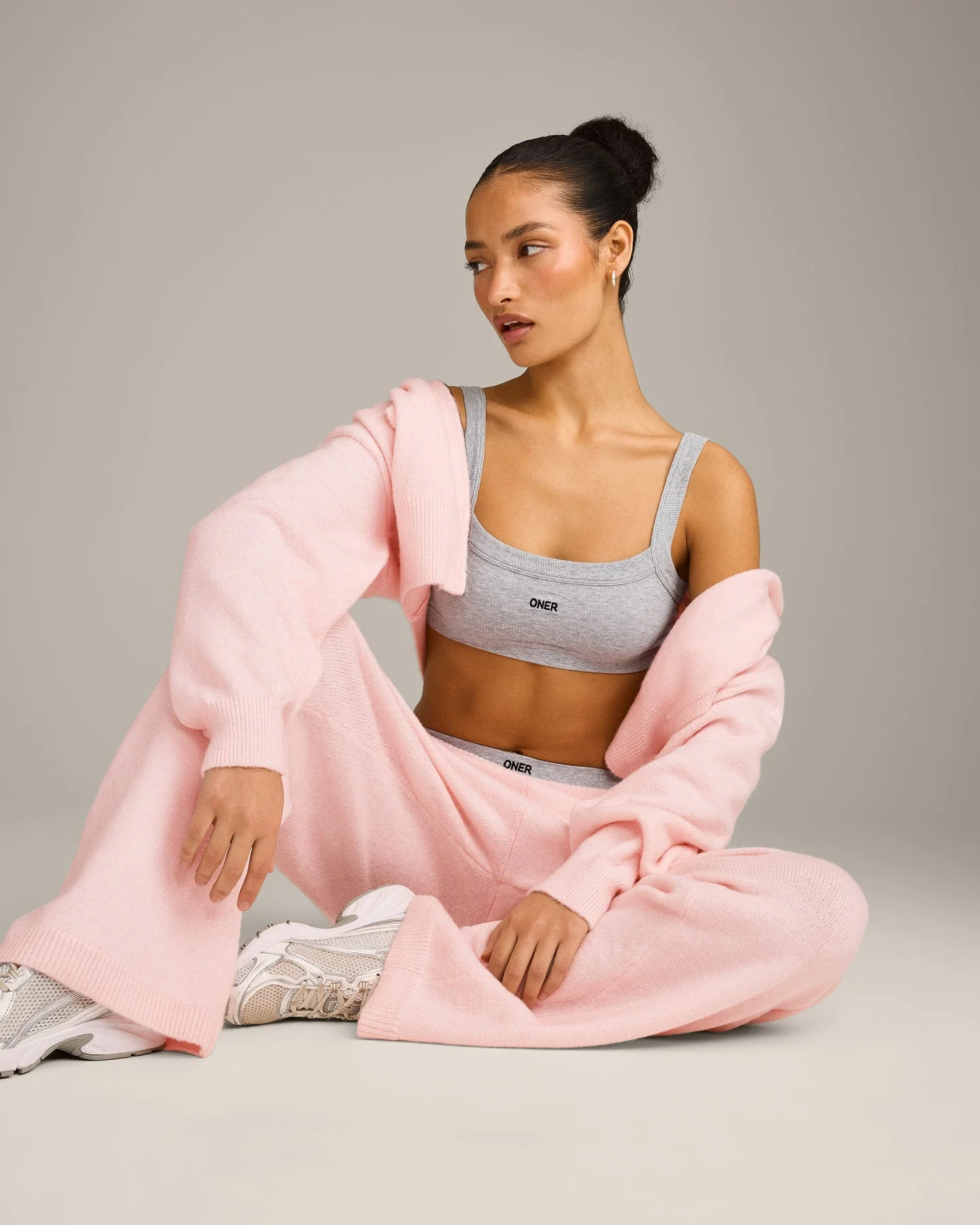 Seamless Scoop Neck Bralette | Grey Marl - Image 6