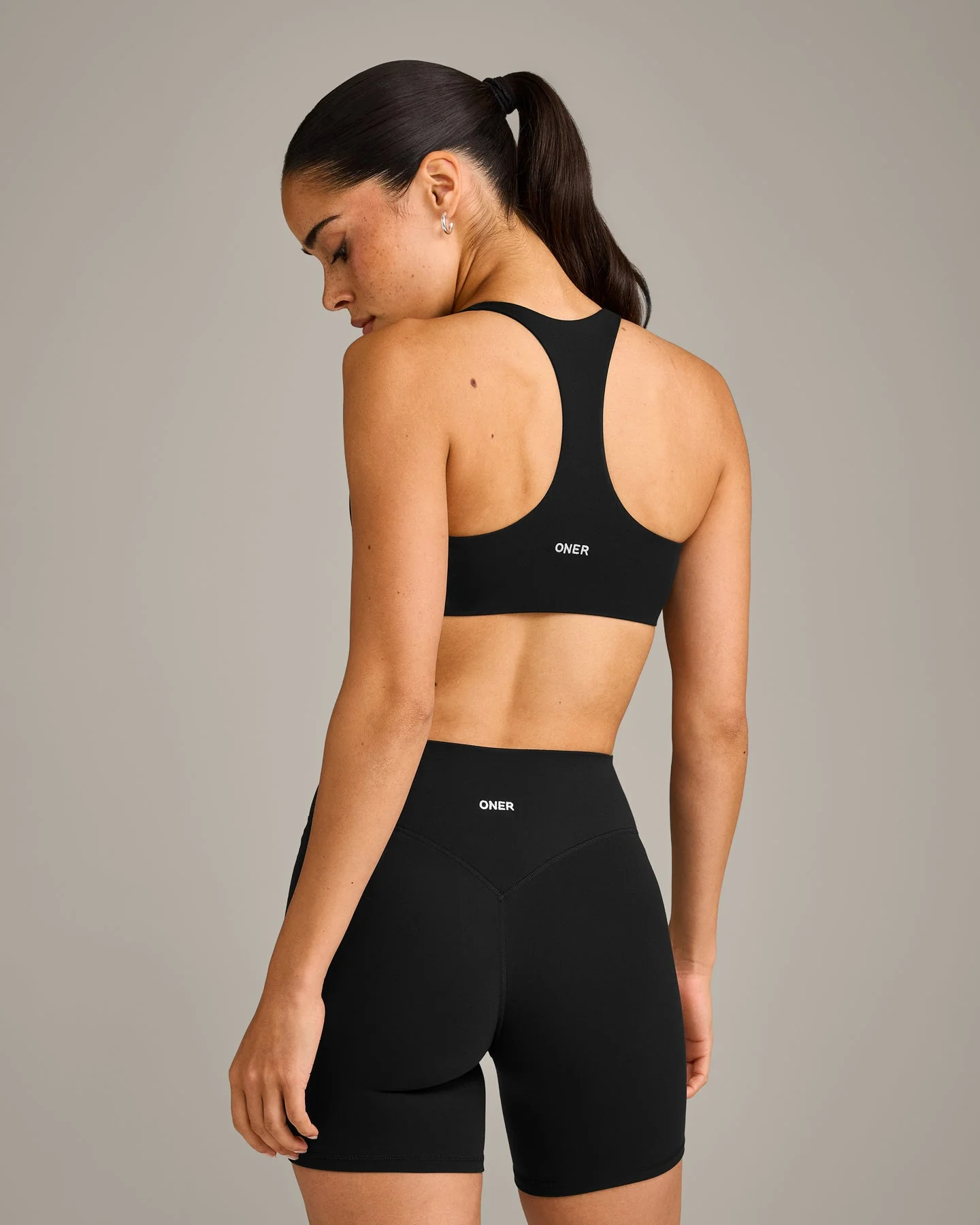 SoftMotion™ Bralette with Grey Logo | Black - Image 5