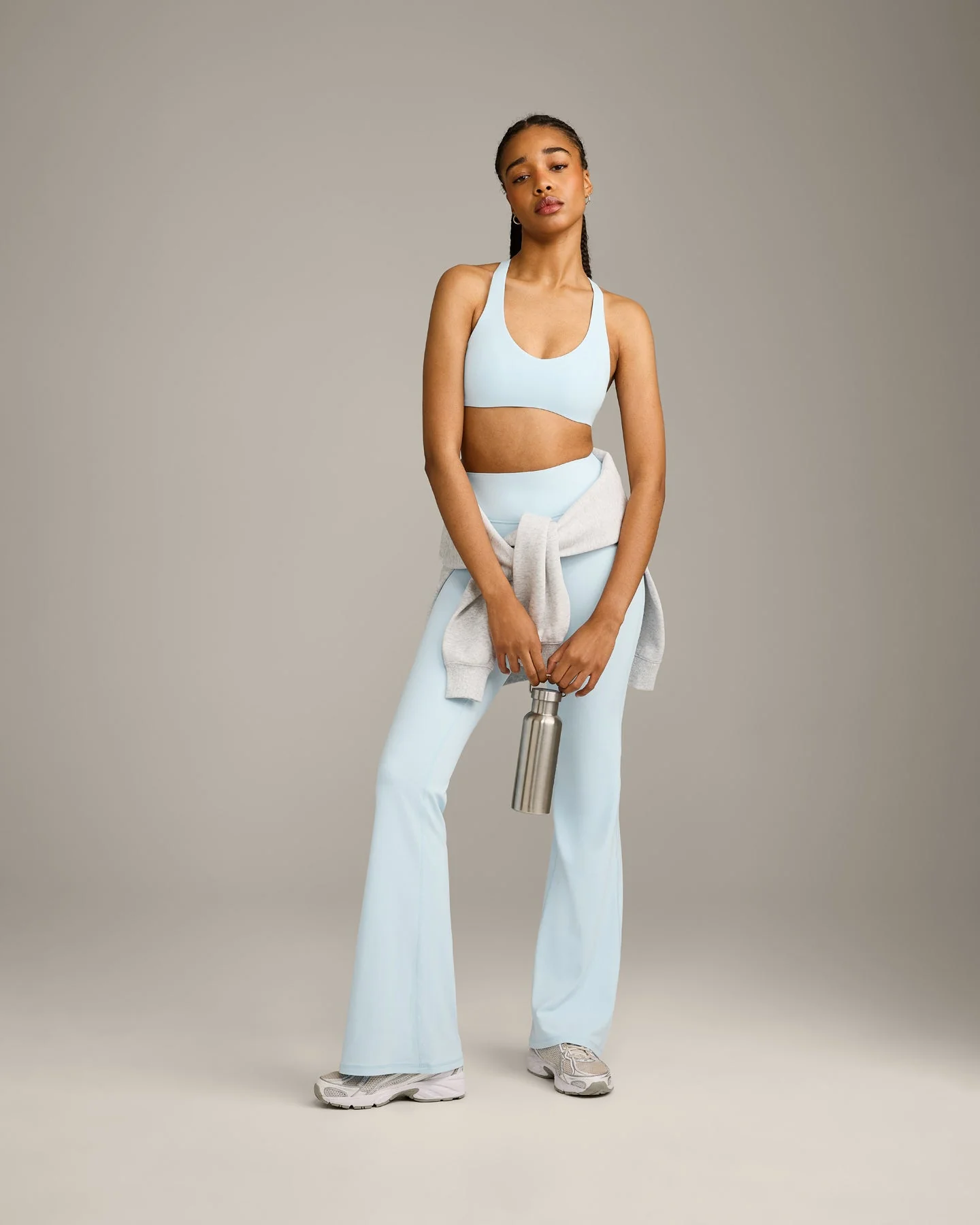 SoftMotion™ Bralette with Grey Logo | Cloud Blue - Image 3