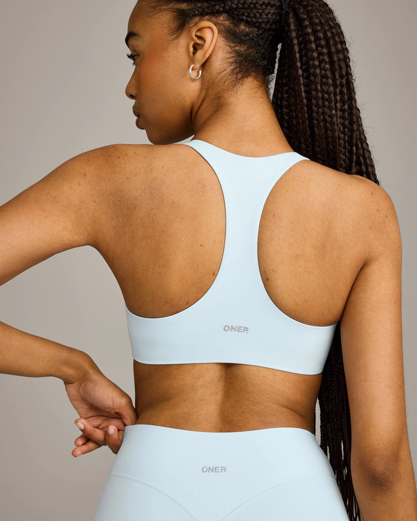 SoftMotion™ Bralette with Grey Logo | Cloud Blue - Image 4