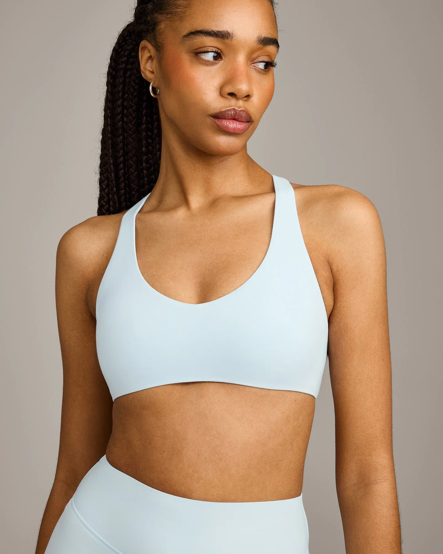 SoftMotion™ Bralette with Grey Logo | Cloud Blue - Image 5