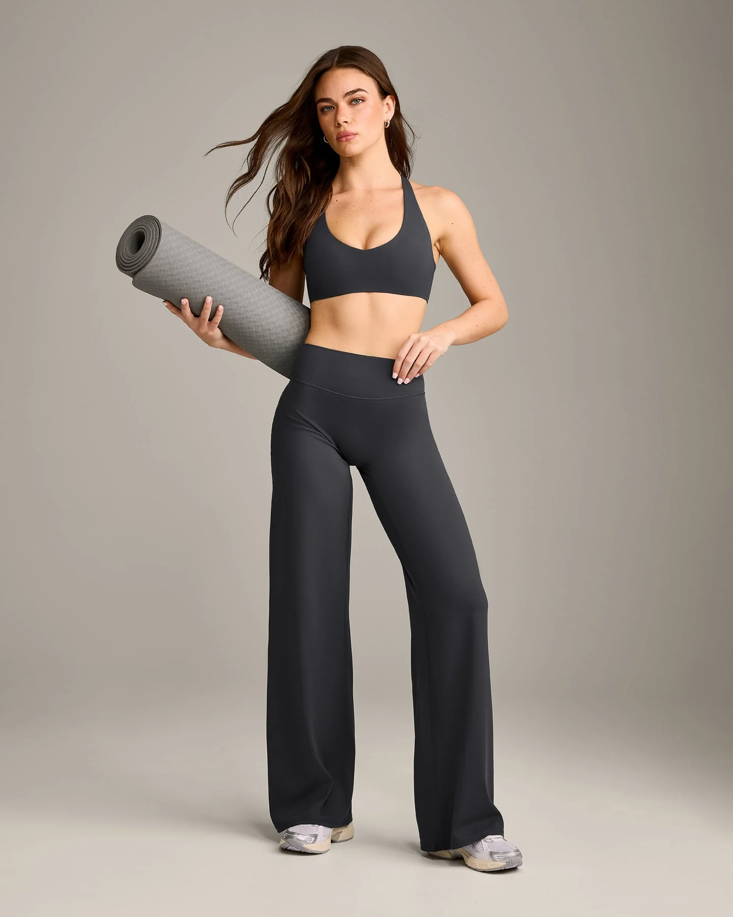 SoftMotion™ Bralette with Grey Logo | Coal - Image 3