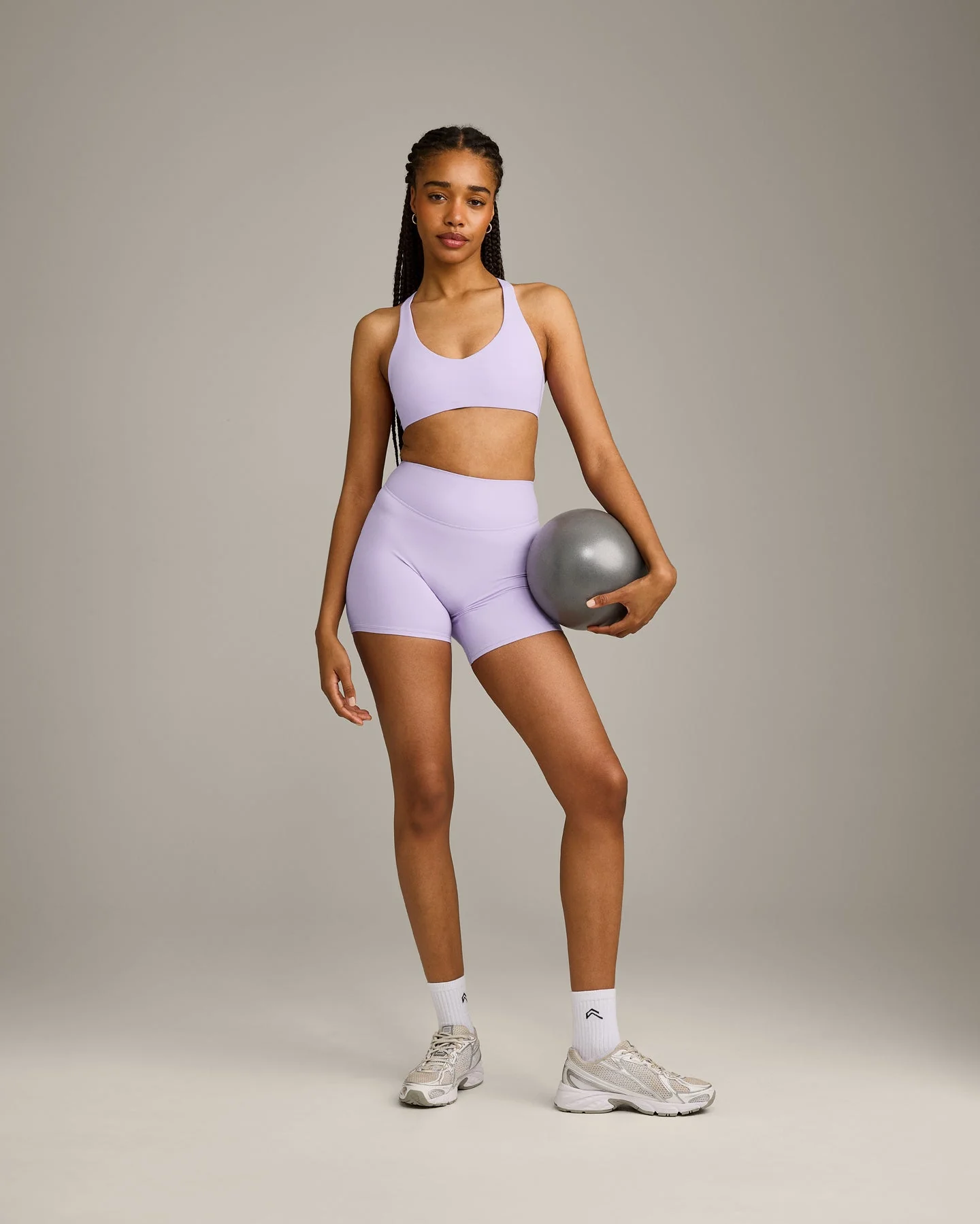 SoftMotion™ Bralette with Grey Logo | Lavender Purple - Image 3
