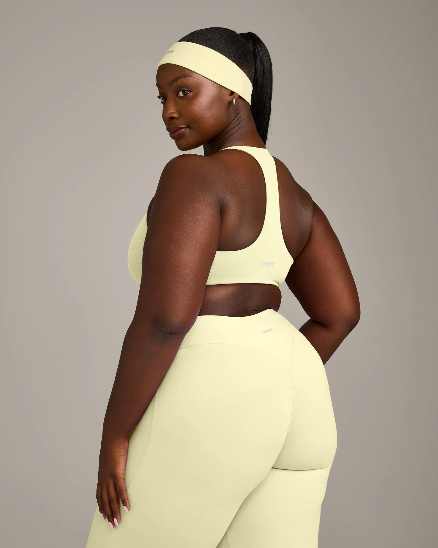 SoftMotion™ Bralette with Grey Logo | Pastel Yellow - Image 5