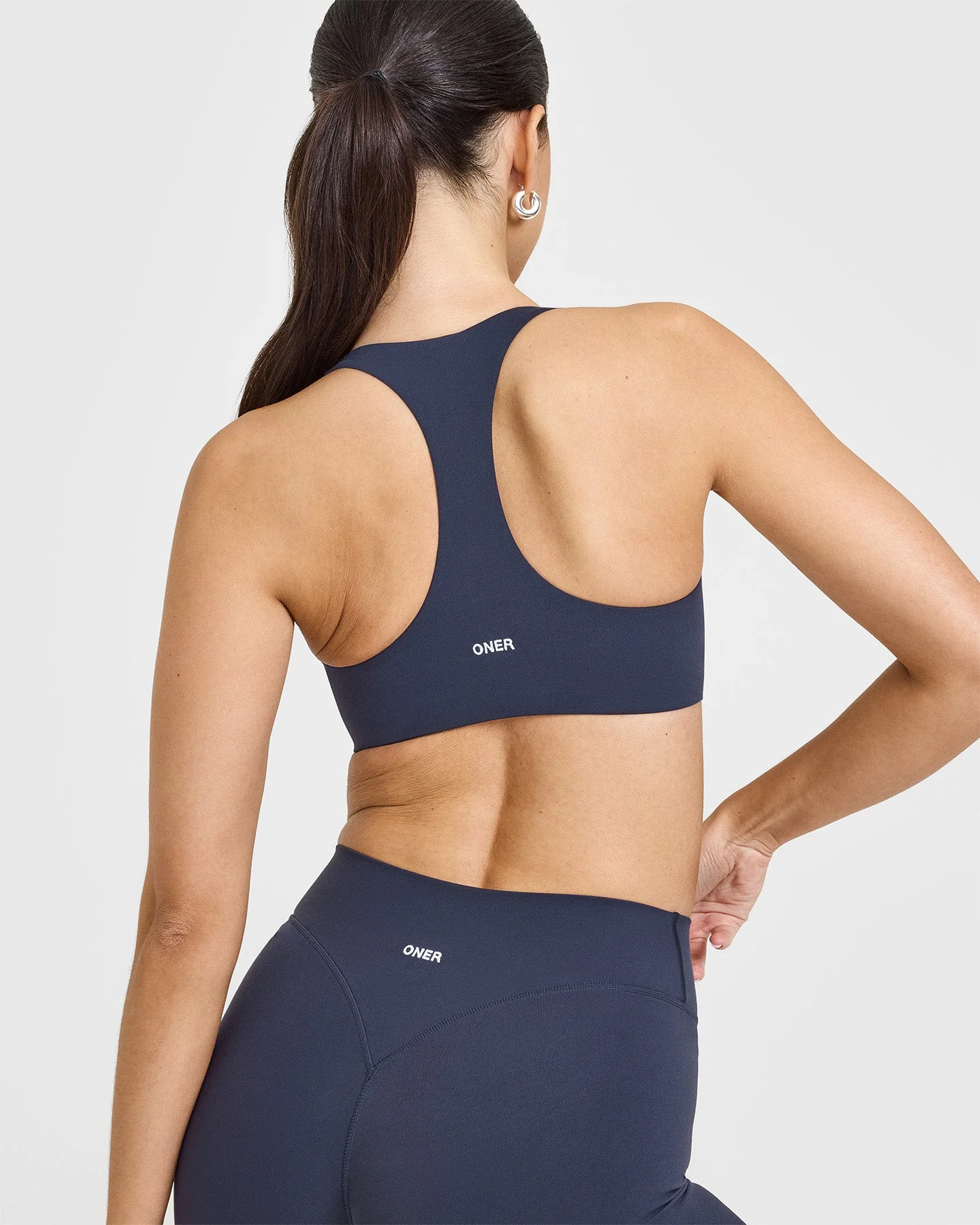SoftMotion™ Bralette with White Logo | True Blue - Image 5