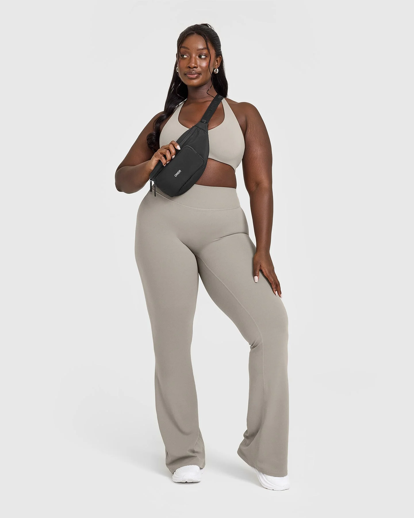 SoftMotion™ Bralette with White Logo | Warm Sand - Image 3