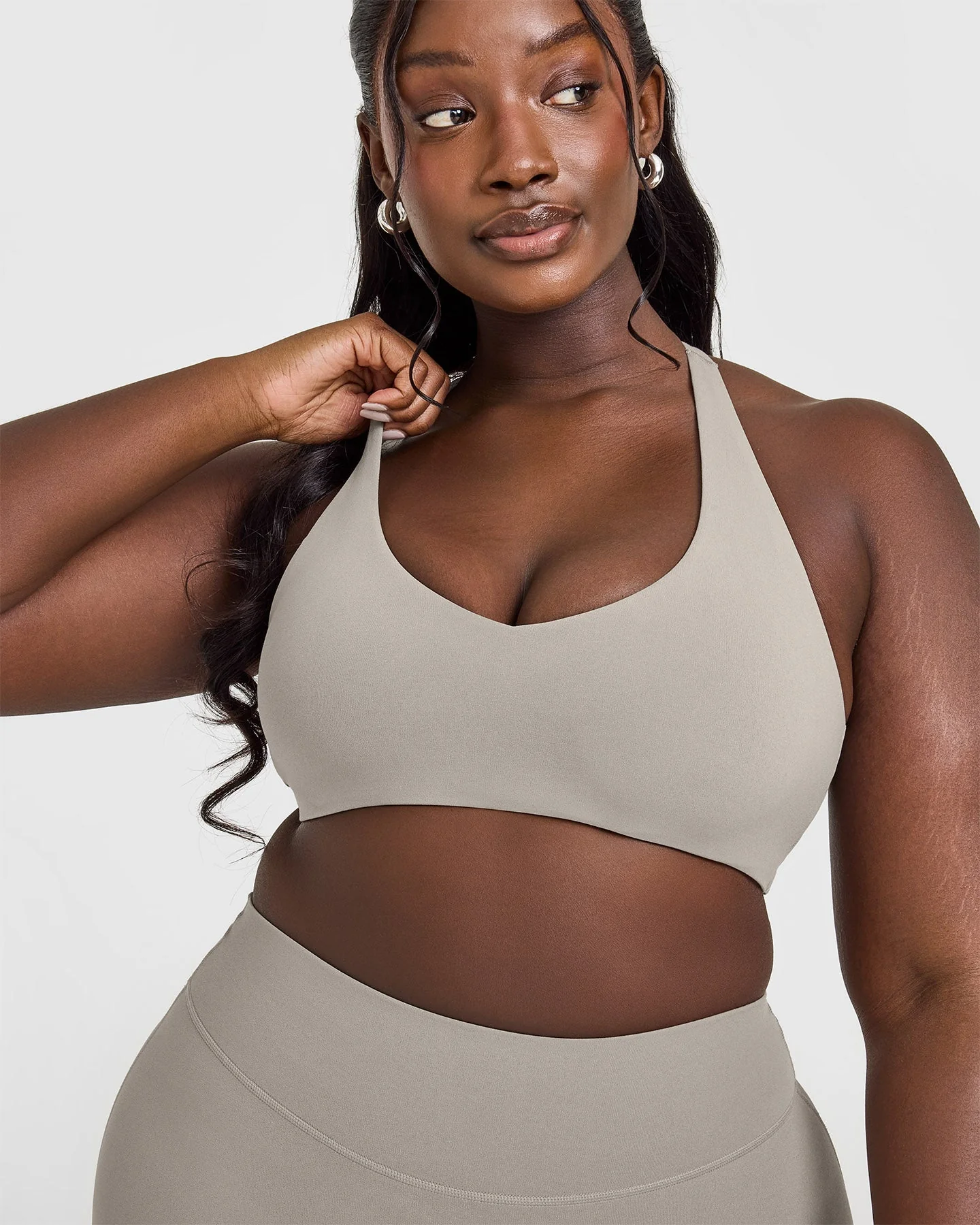 SoftMotion™ Bralette with White Logo | Warm Sand - Image 5