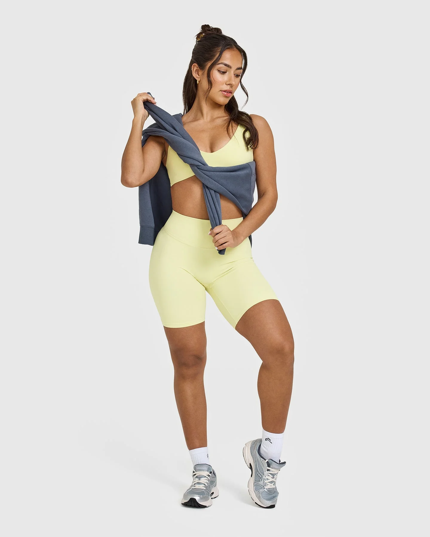 SoftMotion™ Cycling Shorts 8" | Pastel Yellow - Image 3