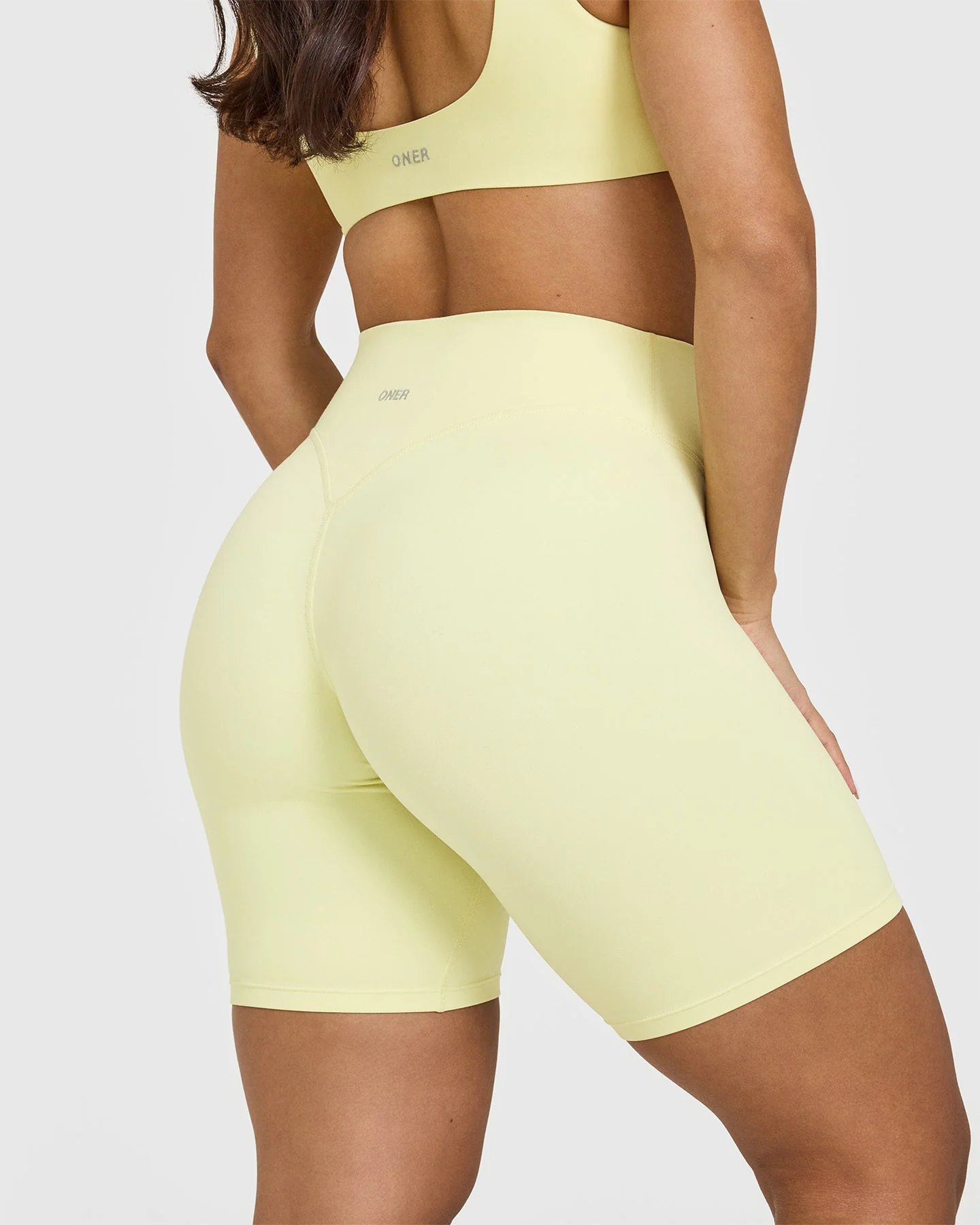 SoftMotion™ Cycling Shorts 8" | Pastel Yellow - Image 4