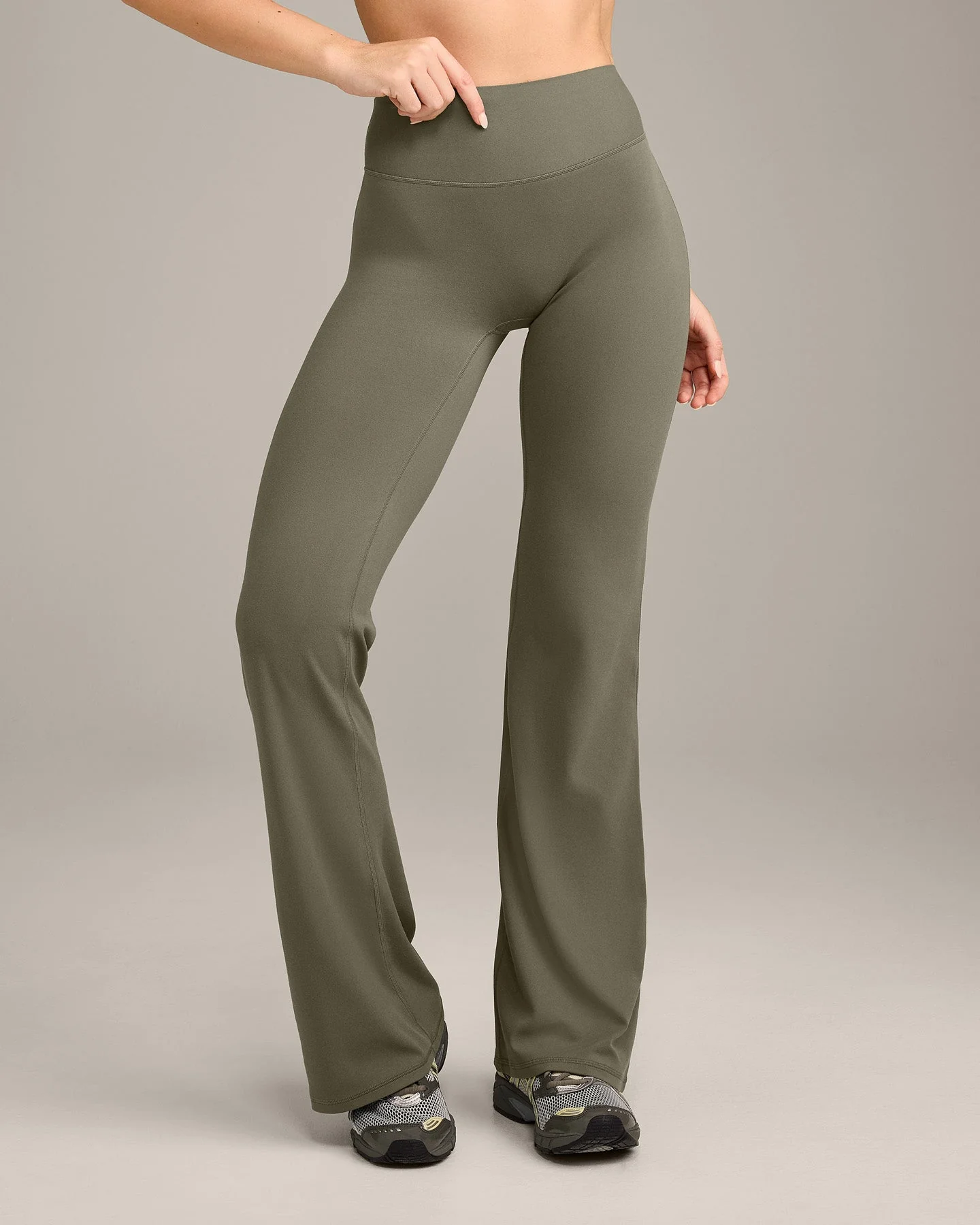 SoftMotion™ Flared Bottoms with Grey Logo | Alpine Green - Image 2