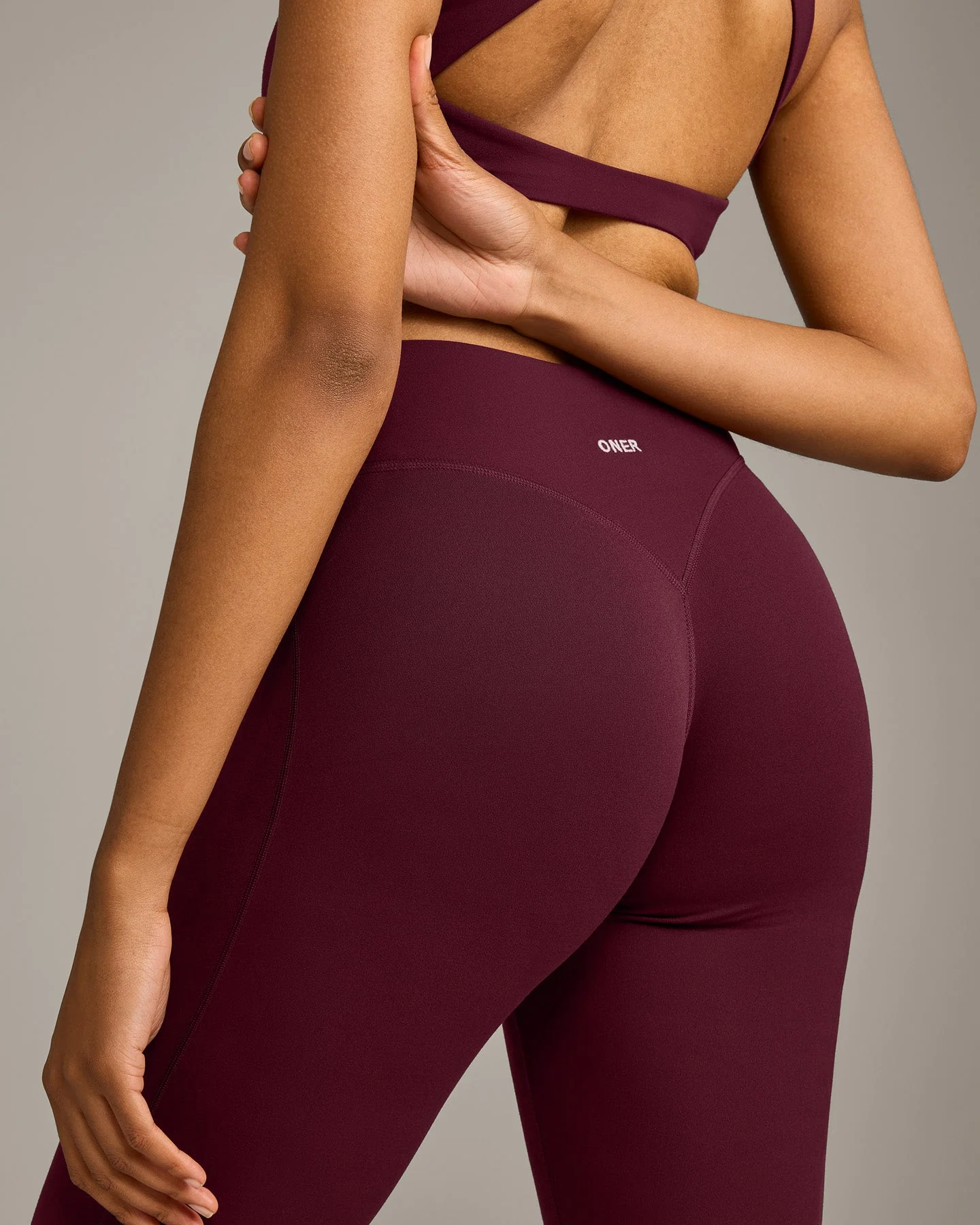 SoftMotion™ Flared Bottoms with Grey Logo | Cherry Lacquer Purple - Image 5